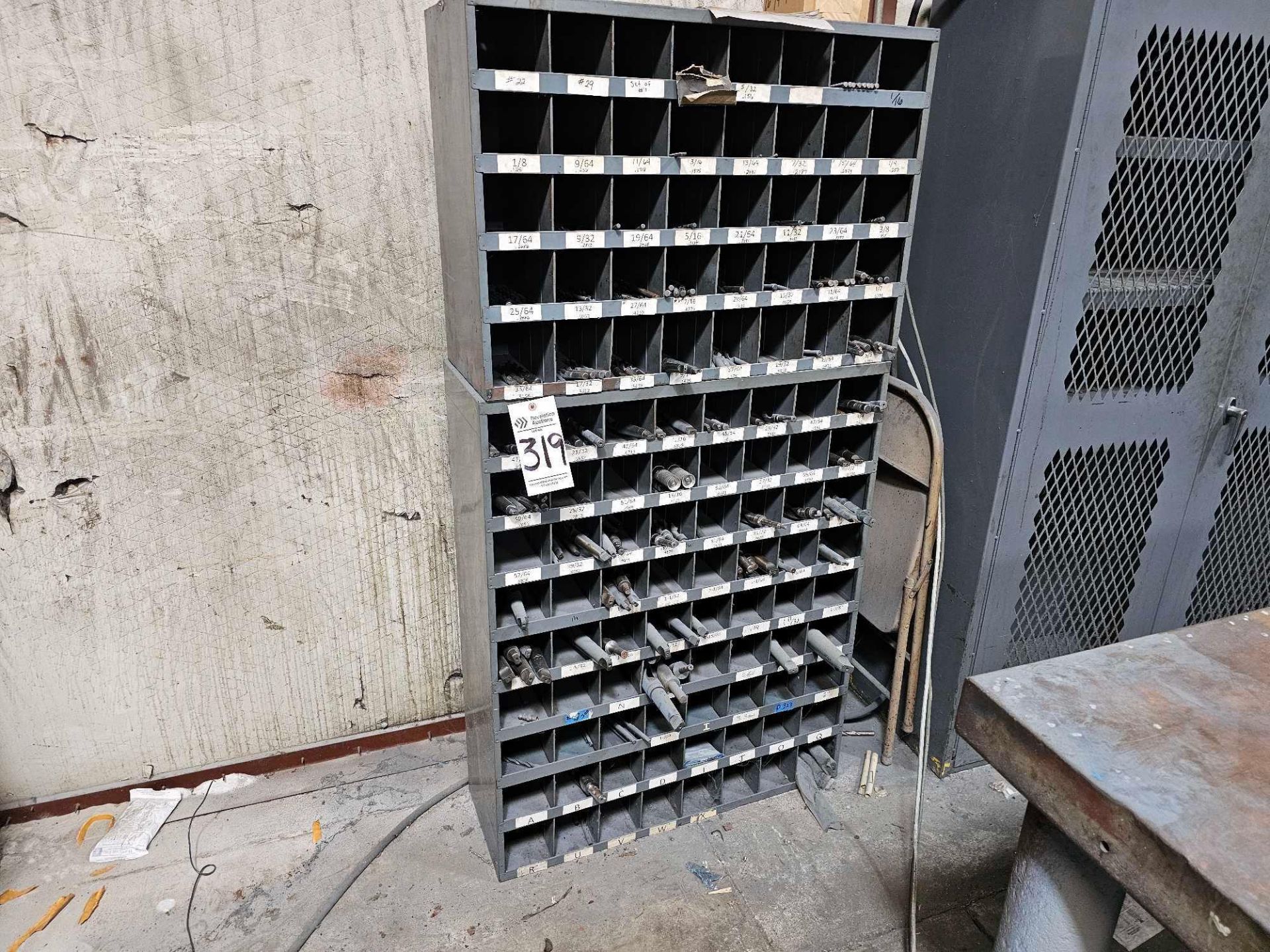 DRILL BIT ORGANIZER WITH CONTENTS