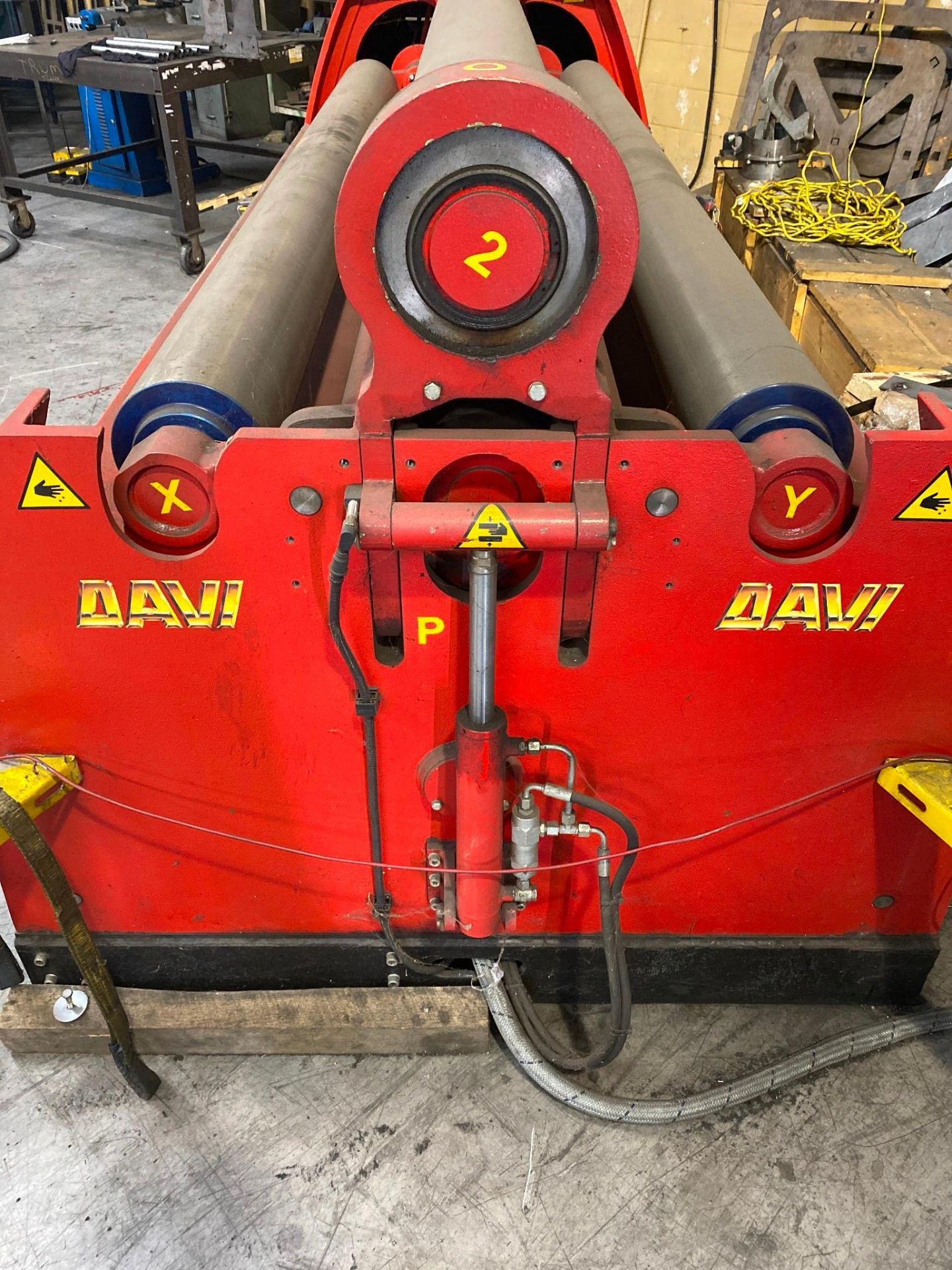 2015 DAVI MCA2527 PLATE BENDING ROLL 5/8" X 8FT - 4 ROLL - Image 5 of 12