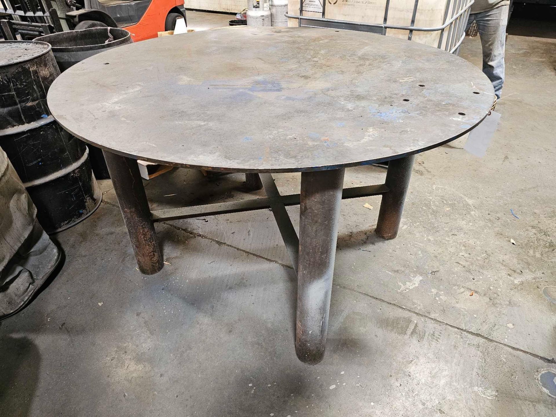 5' STEEL WORK TABLE - Image 2 of 2