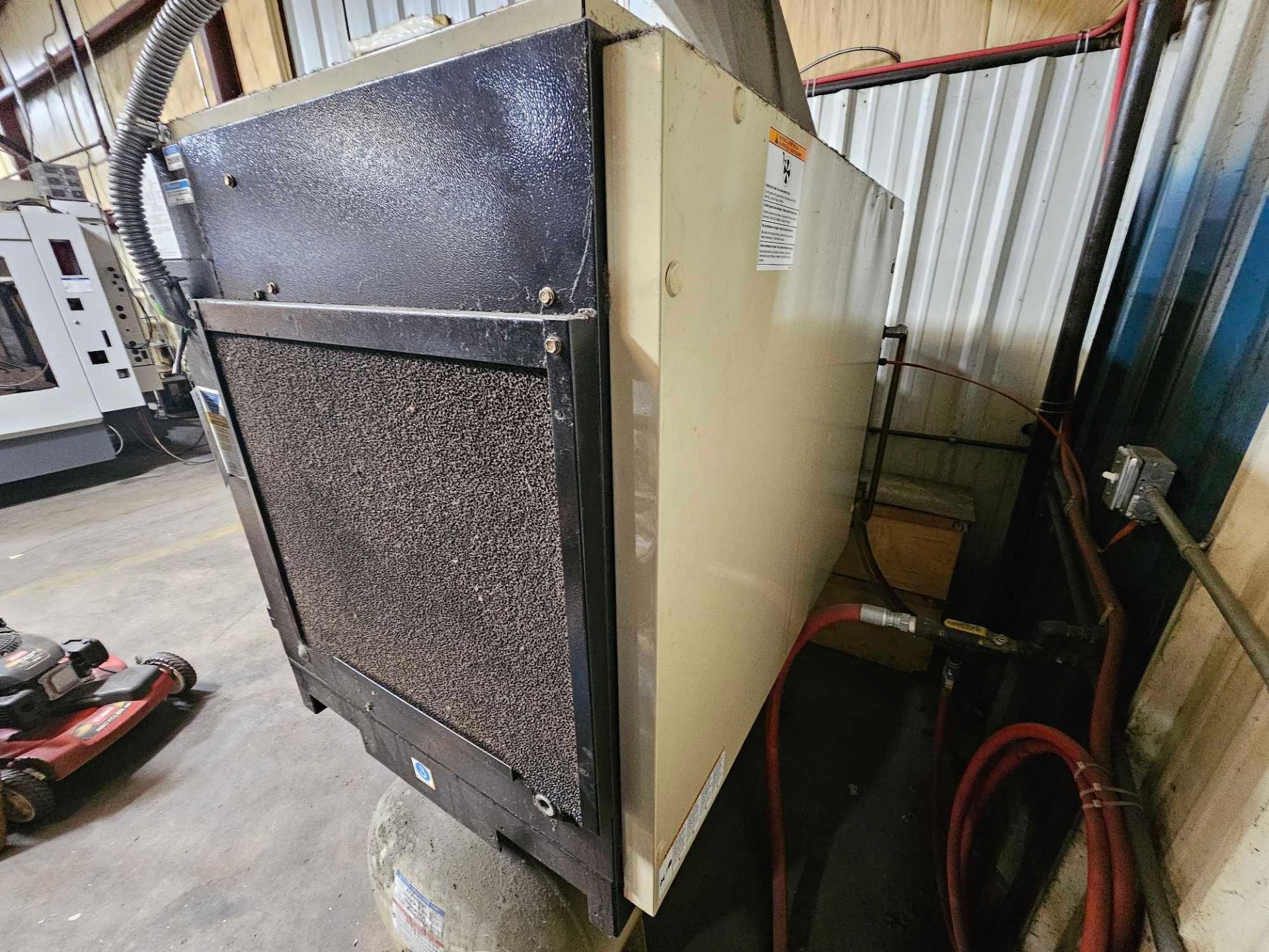 INGERSOLL RAND AIR COMPRESSOR WITH AIR DRYER AND TANK - Image 6 of 8