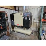 INGERSOLL RAND AIR COMPRESSOR WITH AIR DRYER AND TANK