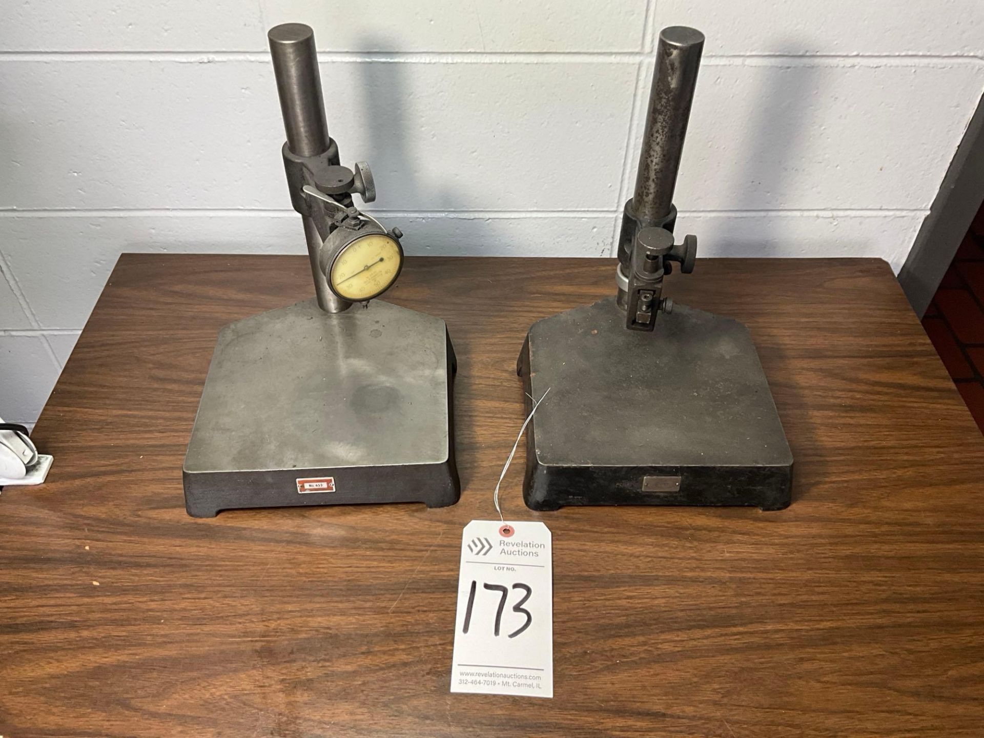 (2) STEEL BASE DIAL INDICATOR STANDS