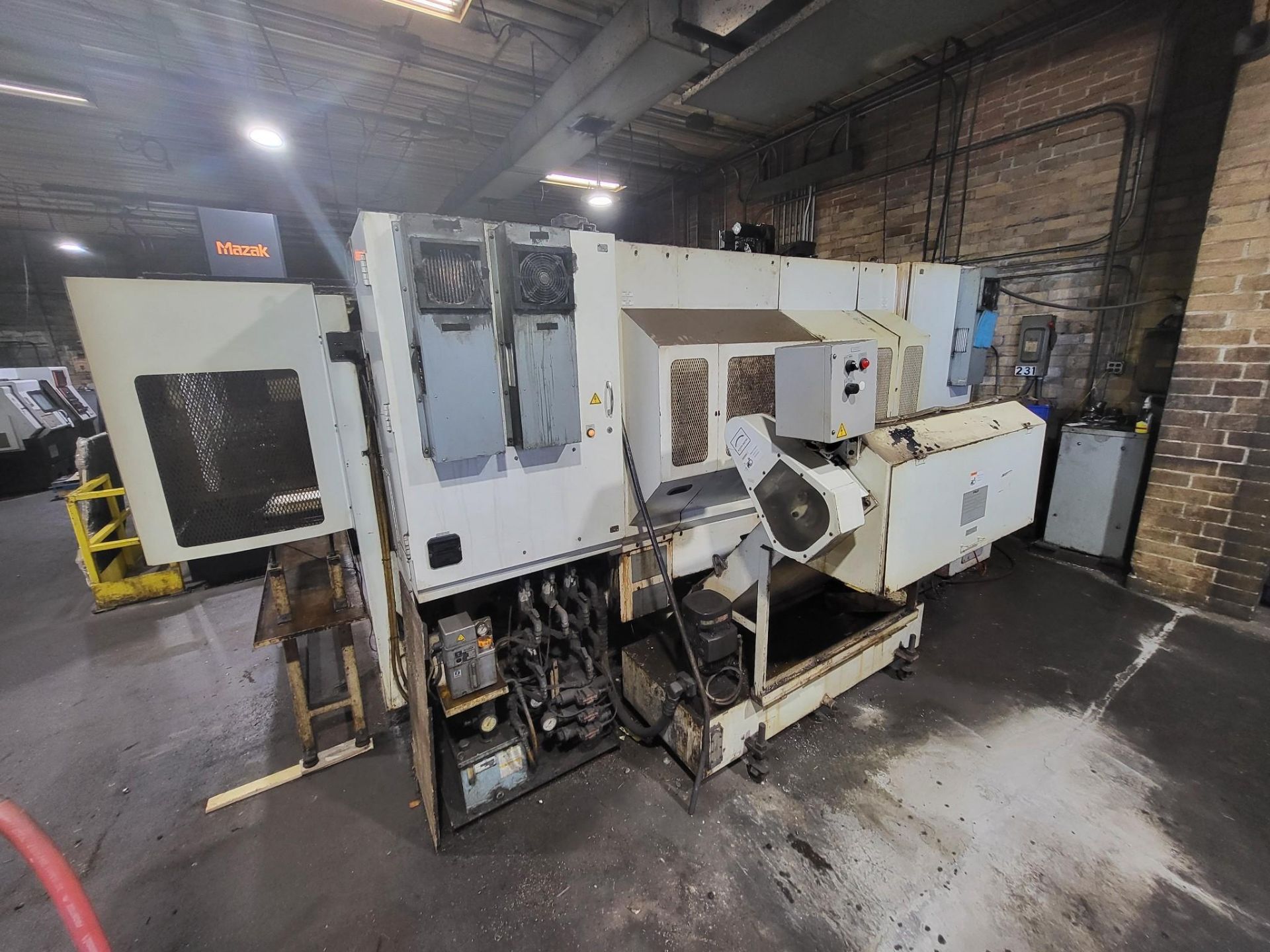 2007 FUJI TNW-35TR 6-AXIS TWIN SPINDLE LIVE TOOL LATHE W/ GANTRY ROBOT - Image 9 of 25