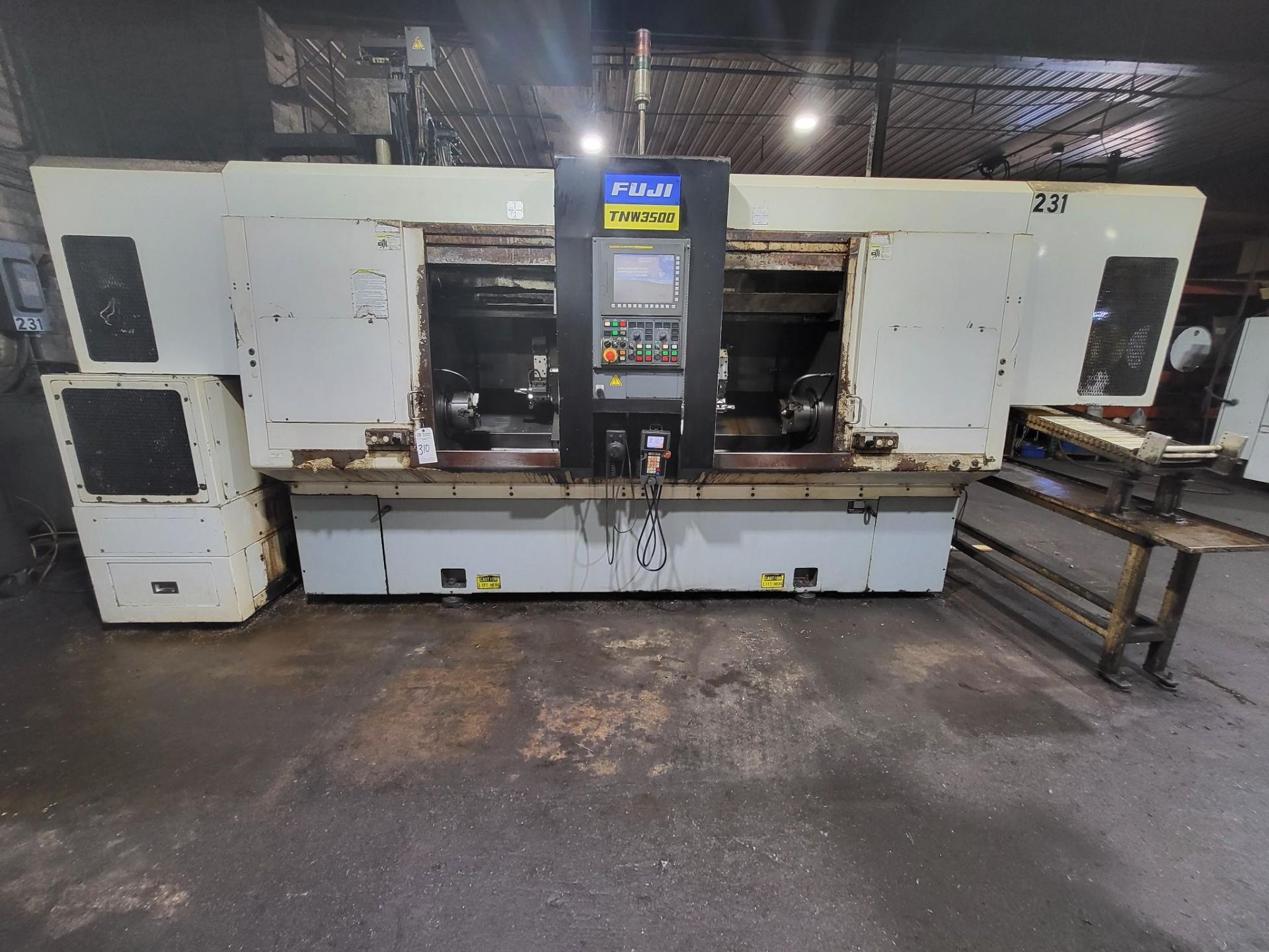 2007 FUJI TNW-35TR 6-AXIS TWIN SPINDLE LIVE TOOL LATHE W/ GANTRY ROBOT - Image 2 of 25