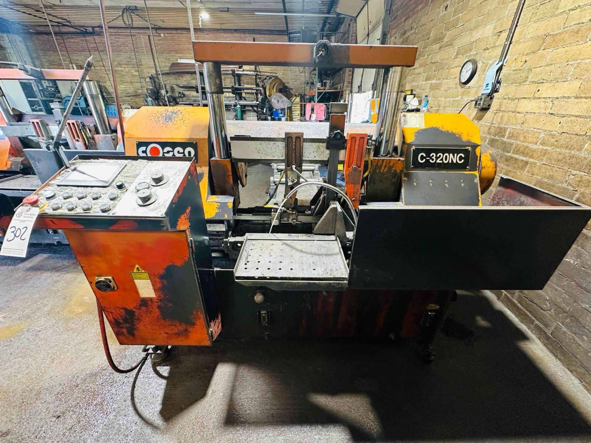 2008 COSEN C-320NC FULLY AUTOMATIC HORIZONTAL DUAL COLUMN BAND SAW