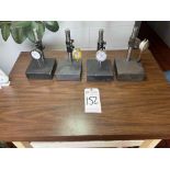 (4) GRANITE BASE DIAL HOLDERS