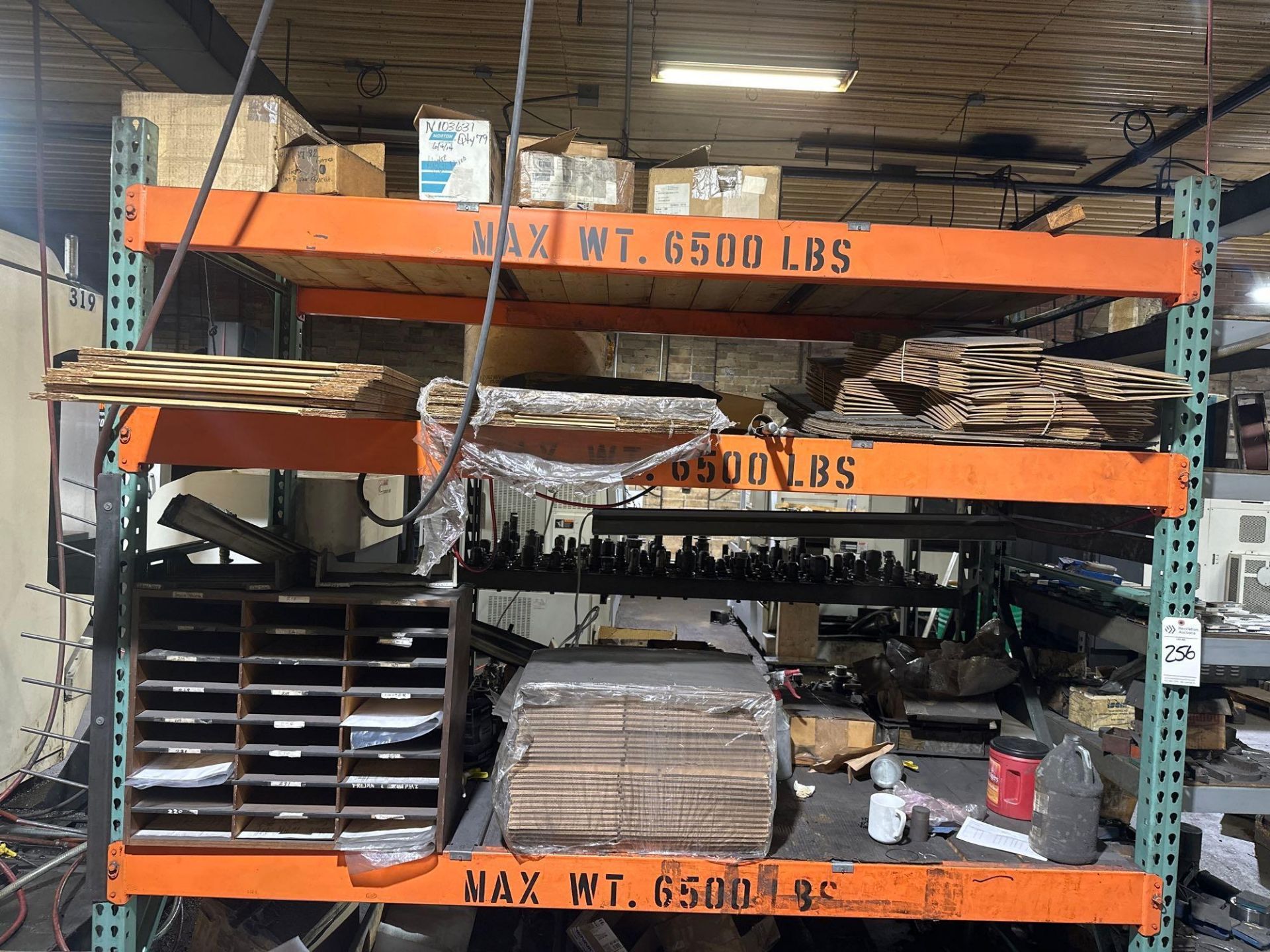 PALLET RACKING AND CONTENTS