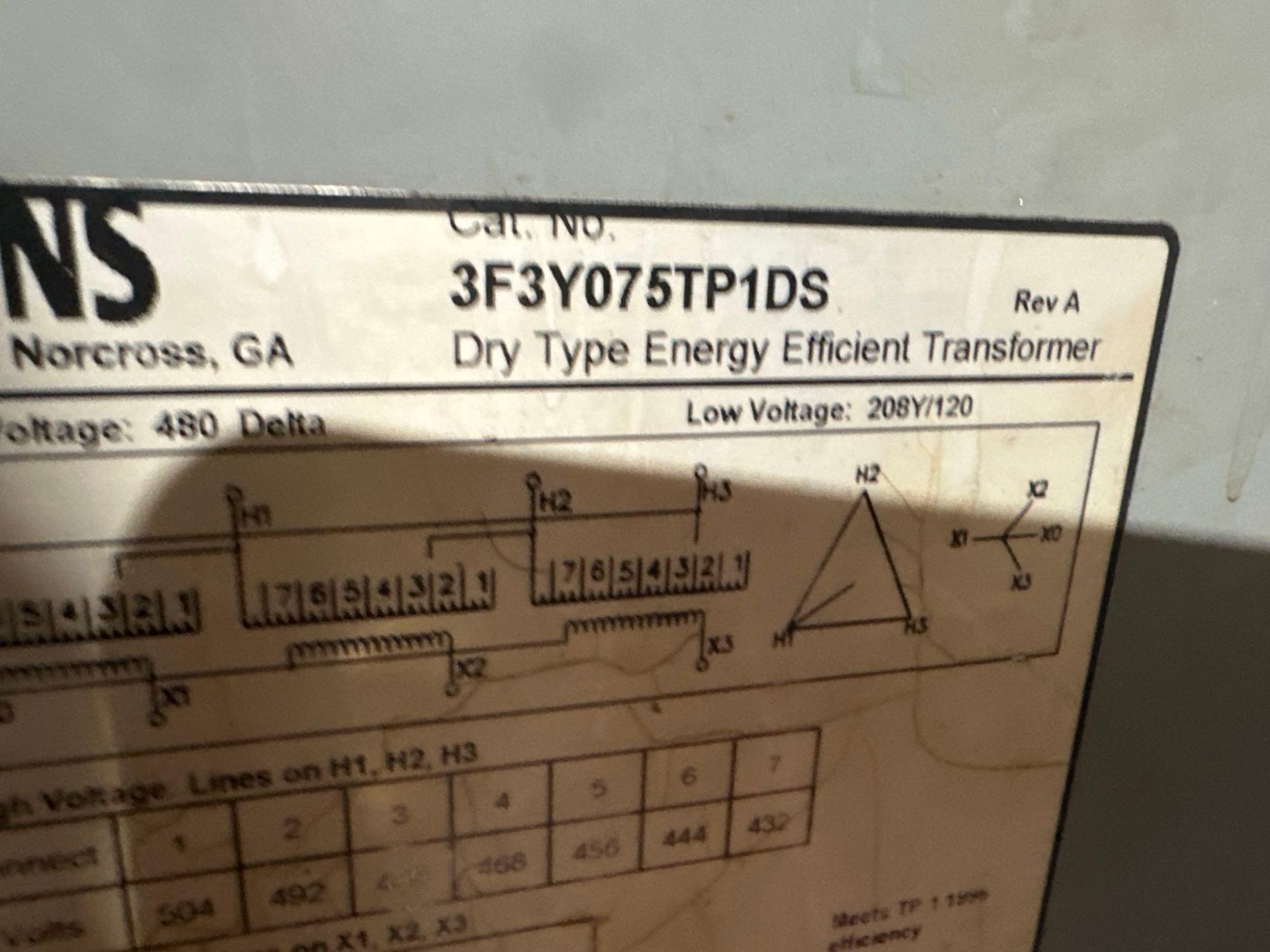 SIEMENS 75 KVA TRANSFORMER - Image 4 of 4