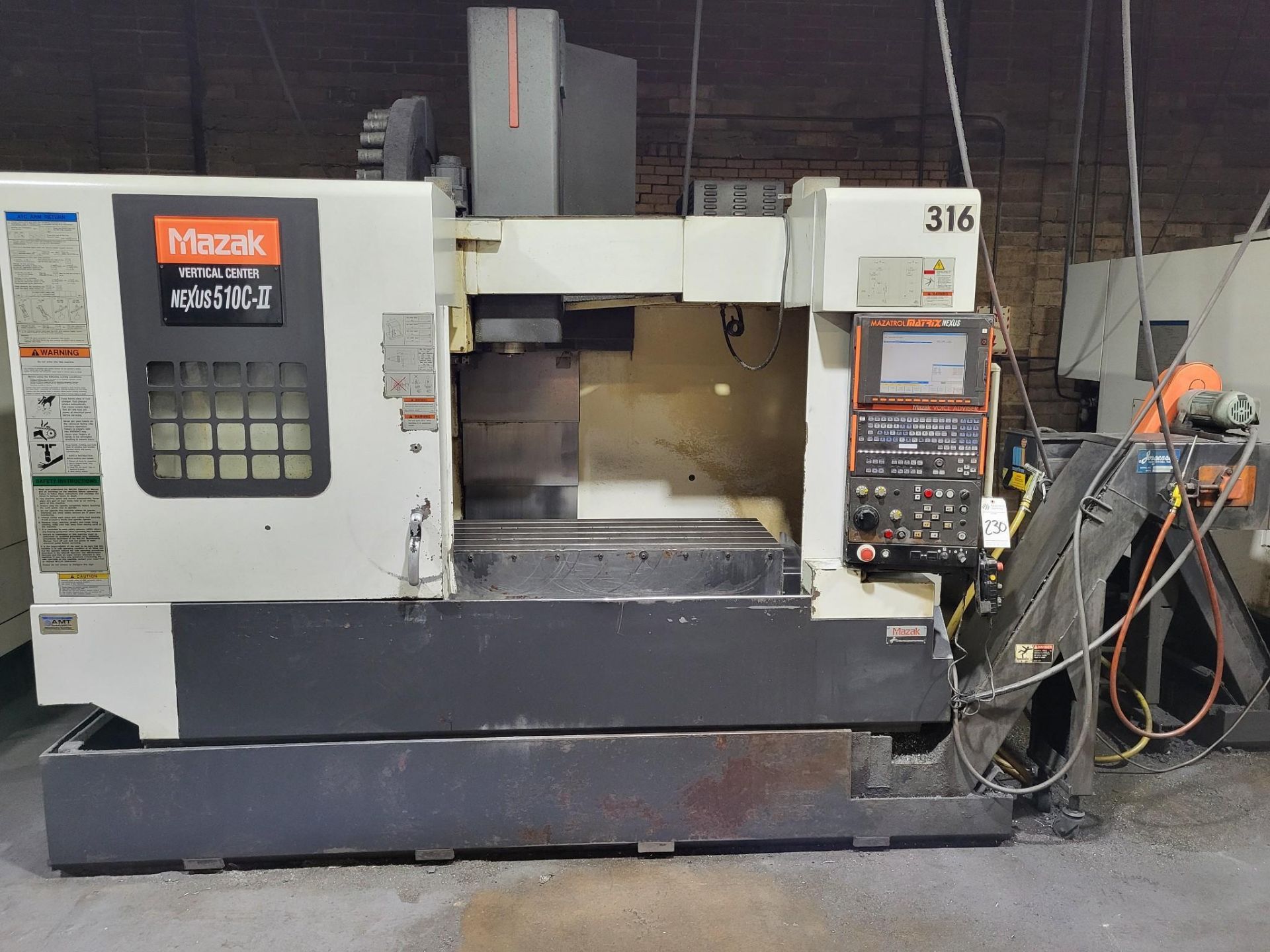 2006 MAZAK NEXUS VCN 510C-II CNC VERTICAL MACHINING CENTER - Image 2 of 14