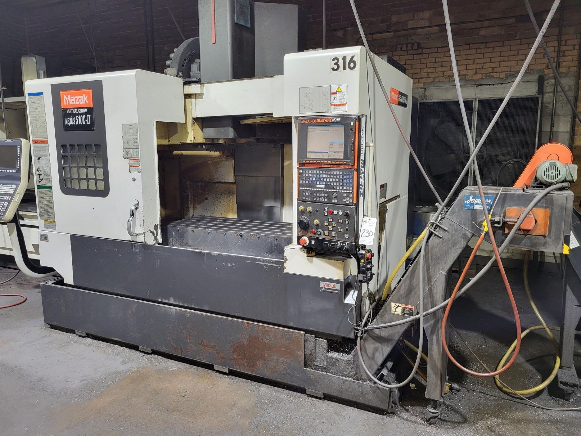 2006 MAZAK NEXUS VCN 510C-II CNC VERTICAL MACHINING CENTER - Image 8 of 14