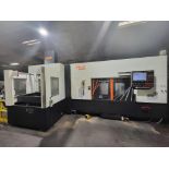 2018 MAZAK MULTIPLEX W-200 DUAL SPINDLE CNC TURNING CENTER WITH GANTRY