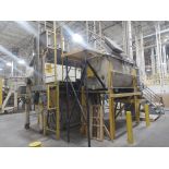 120 CUBIC FOOT DOUBLE RIBBON BLENDER CARBON STEEL CONSTRUCTION 20 HP