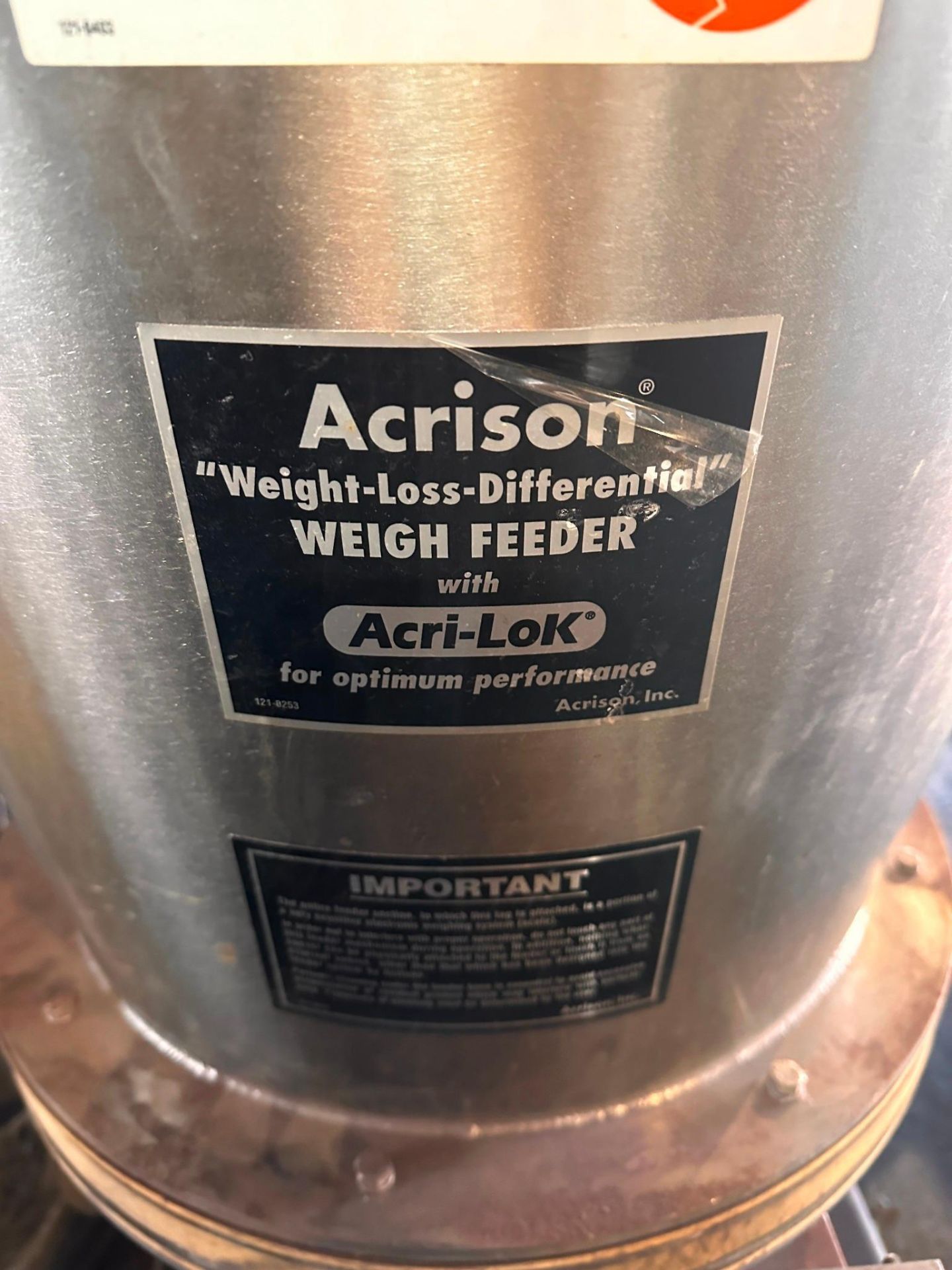 ACRISON WEIGHT-LOSS-DIFFERENTIAL WEIGH FEEDER - Image 3 of 9