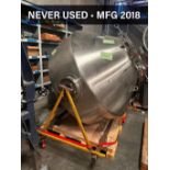BRITISH REMO MODEL 2000DL STAINLESS STEEL DOUBLE CONE BLENDER. MFG 2018 - NEVER USED