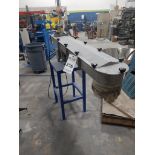 GOUGH ENGINEERING 8" X 48" VIBRATORY FEEDER STAINLESS STEEL ON STAND 8" FEED OPENING.