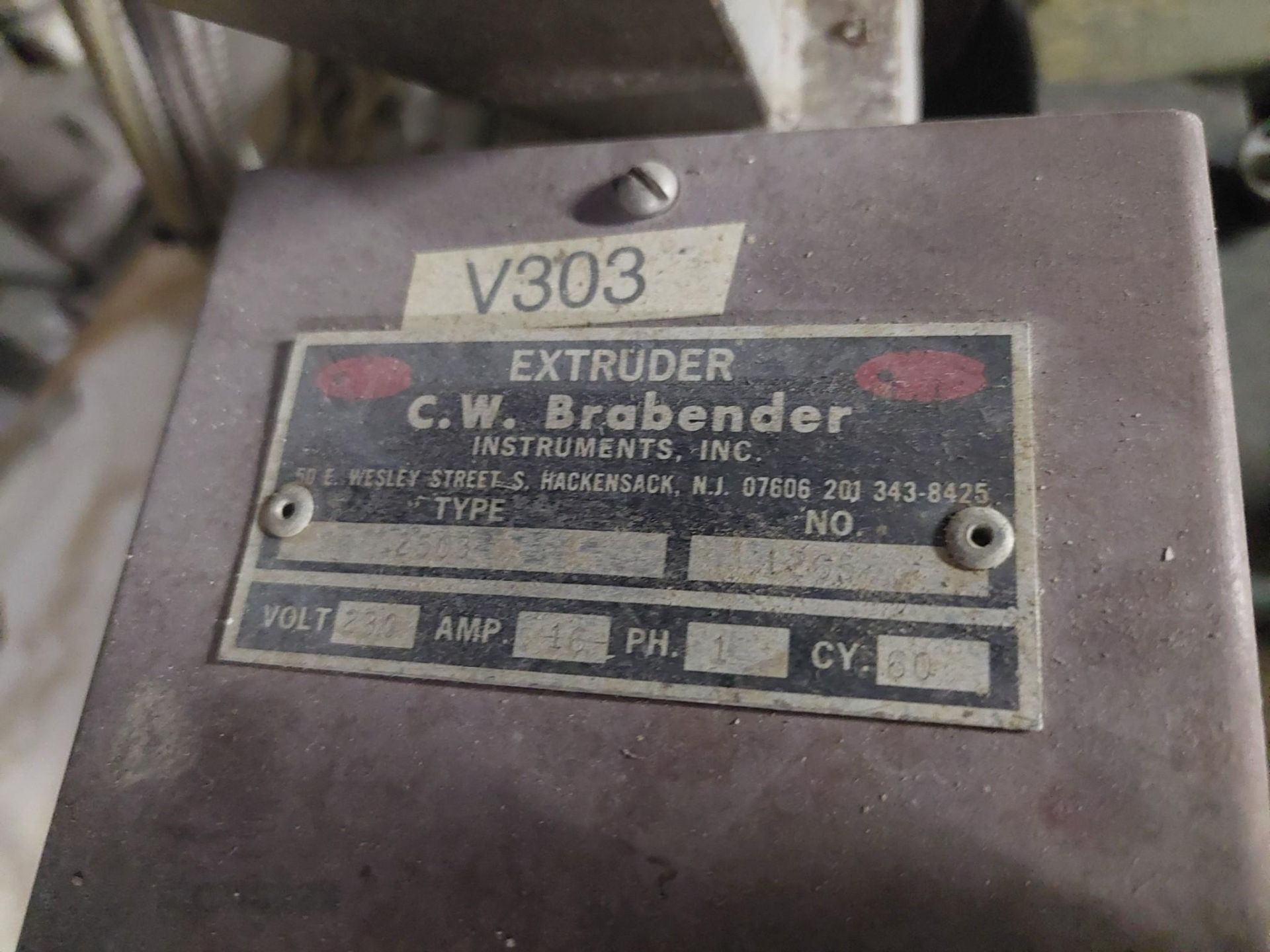 BRABENDER PLASTI-CORDER 1.5 HP W/ CHART RECORDER - Image 15 of 18