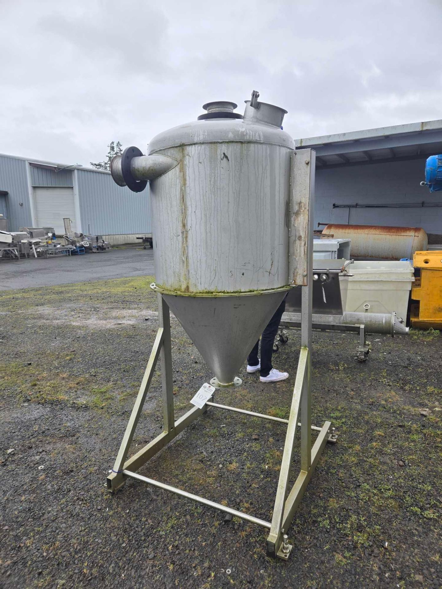 STAINLESS STEEL CONICAL TANK - Image 4 of 6