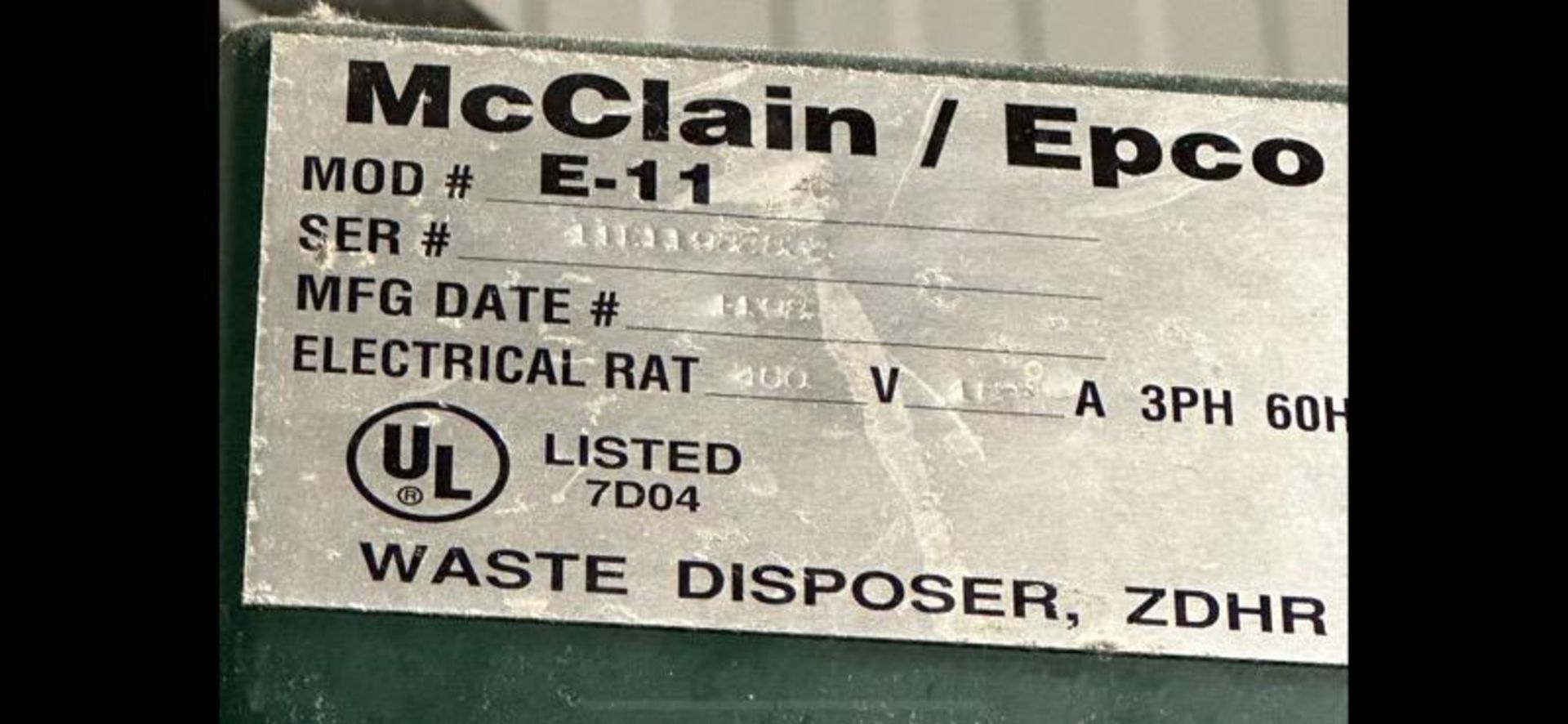 MCCLAIN EPCO E-11 VERTICAL BALER - Image 7 of 7