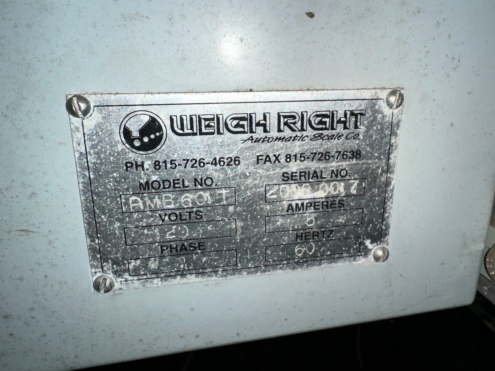 WEIGH RIGHT AMB 60-T NETWEIGH FILLER - Image 8 of 8