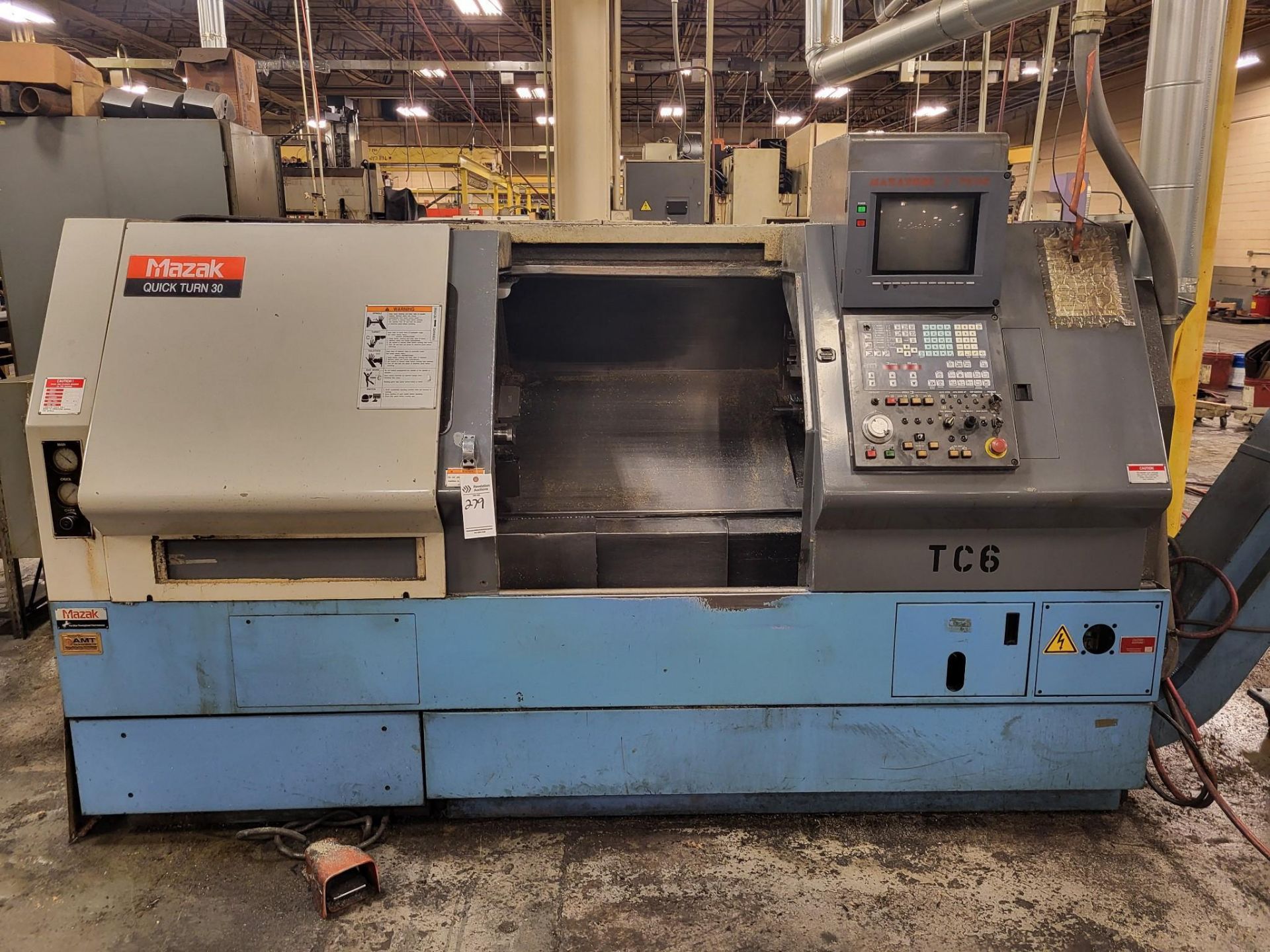 1996 MAZAK QUICK TURN 30 CNC LATHE W/ MAZATROL T PLUS CONTROL