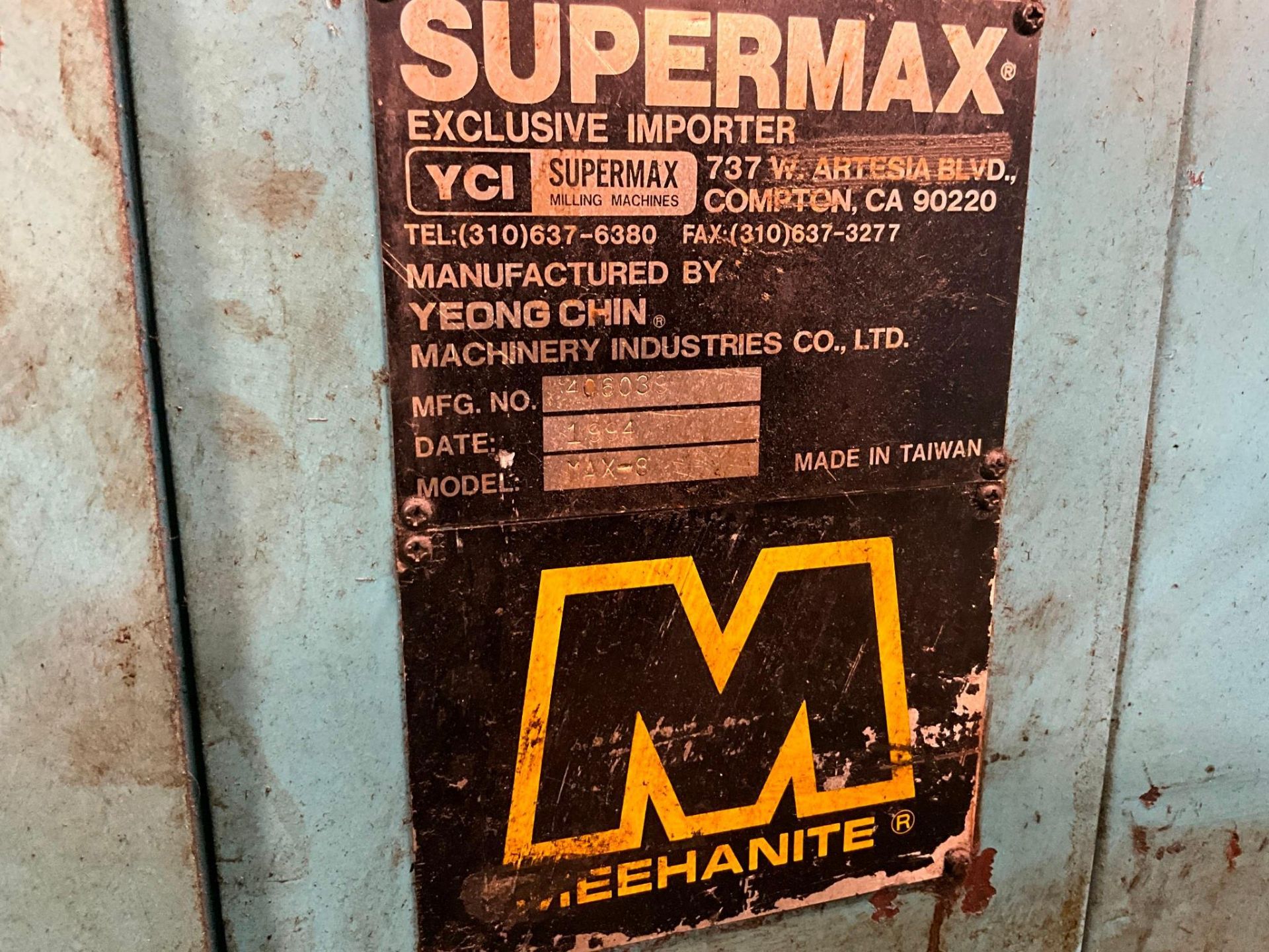 YCI SUPERMAX MAX-8 CNC VERTICAL MACHINING, 1994 - Bild 19 aus 20