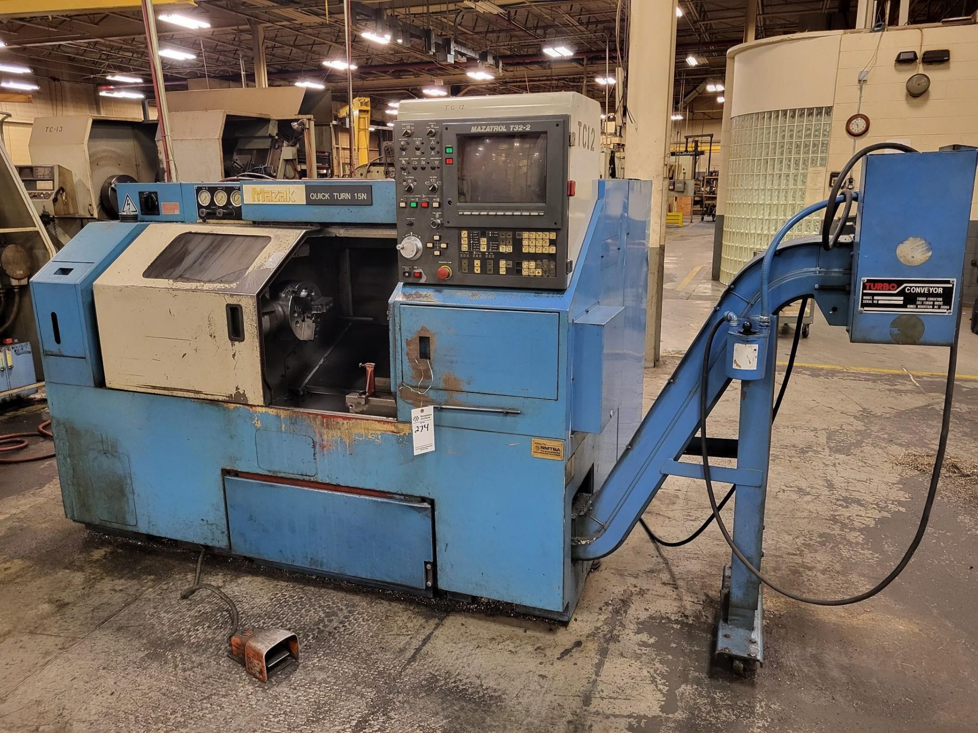 MAZAK QUICK TURN 15N CNC TURNING CENTER W/ MAZATROL T32-2 CONTROL