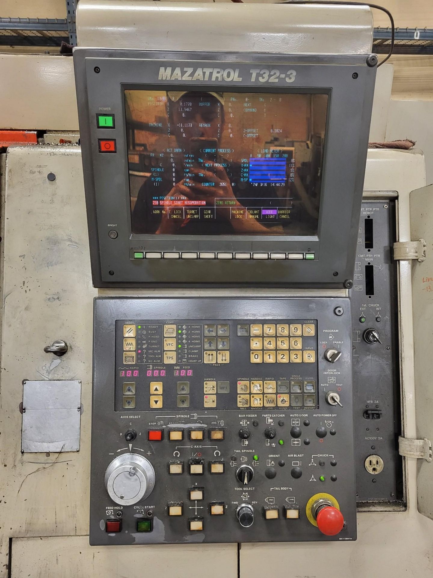 MAZAK SUPER QUICK TURN 15M CNC TURNING CENTER W/ MAZATROL T32-3 CONTROL, 1993 - Image 11 of 16