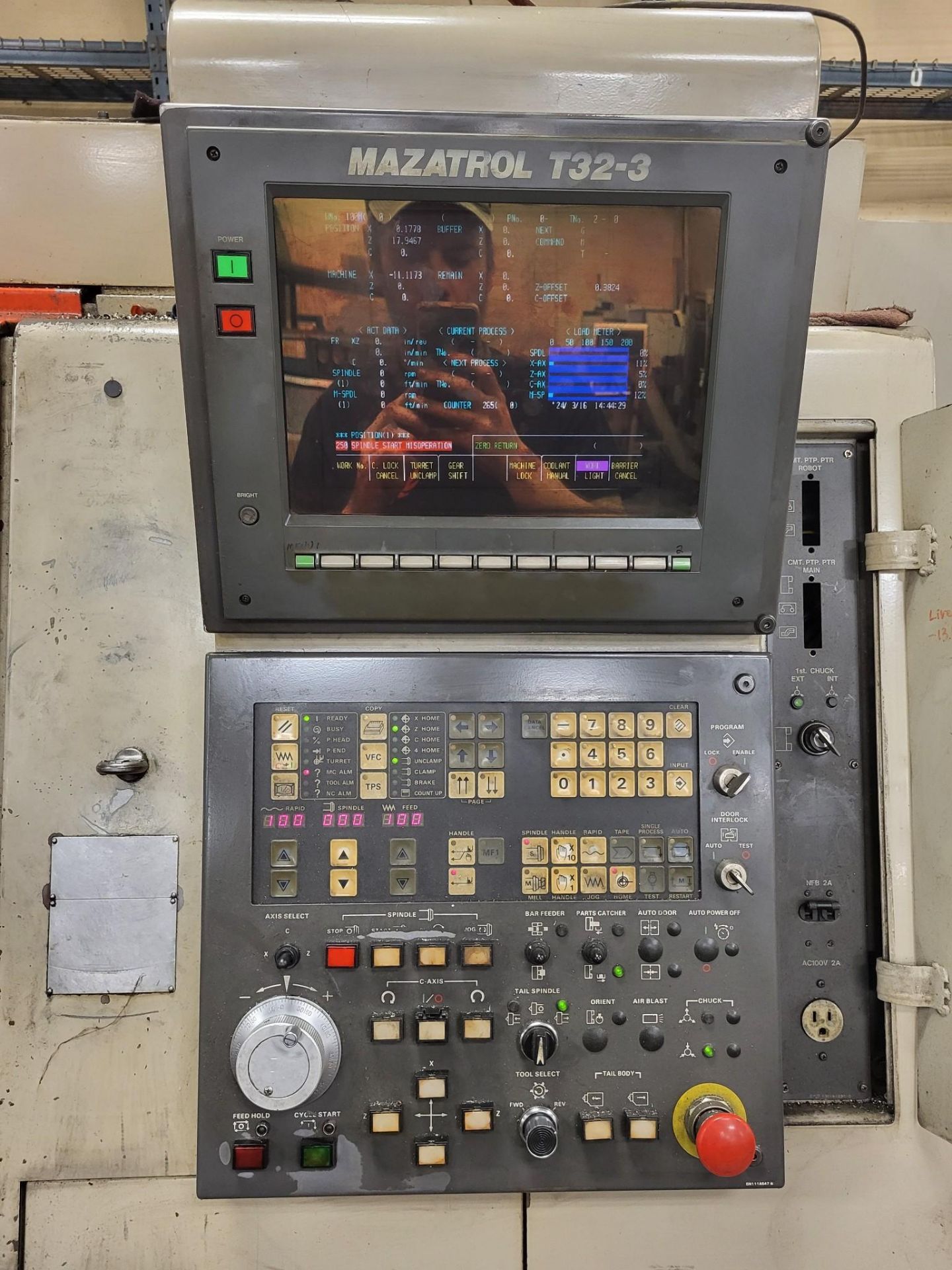 MAZAK SUPER QUICK TURN 15M CNC TURNING CENTER W/ MAZATROL T32-3 CONTROL, 1993 - Bild 11 aus 16