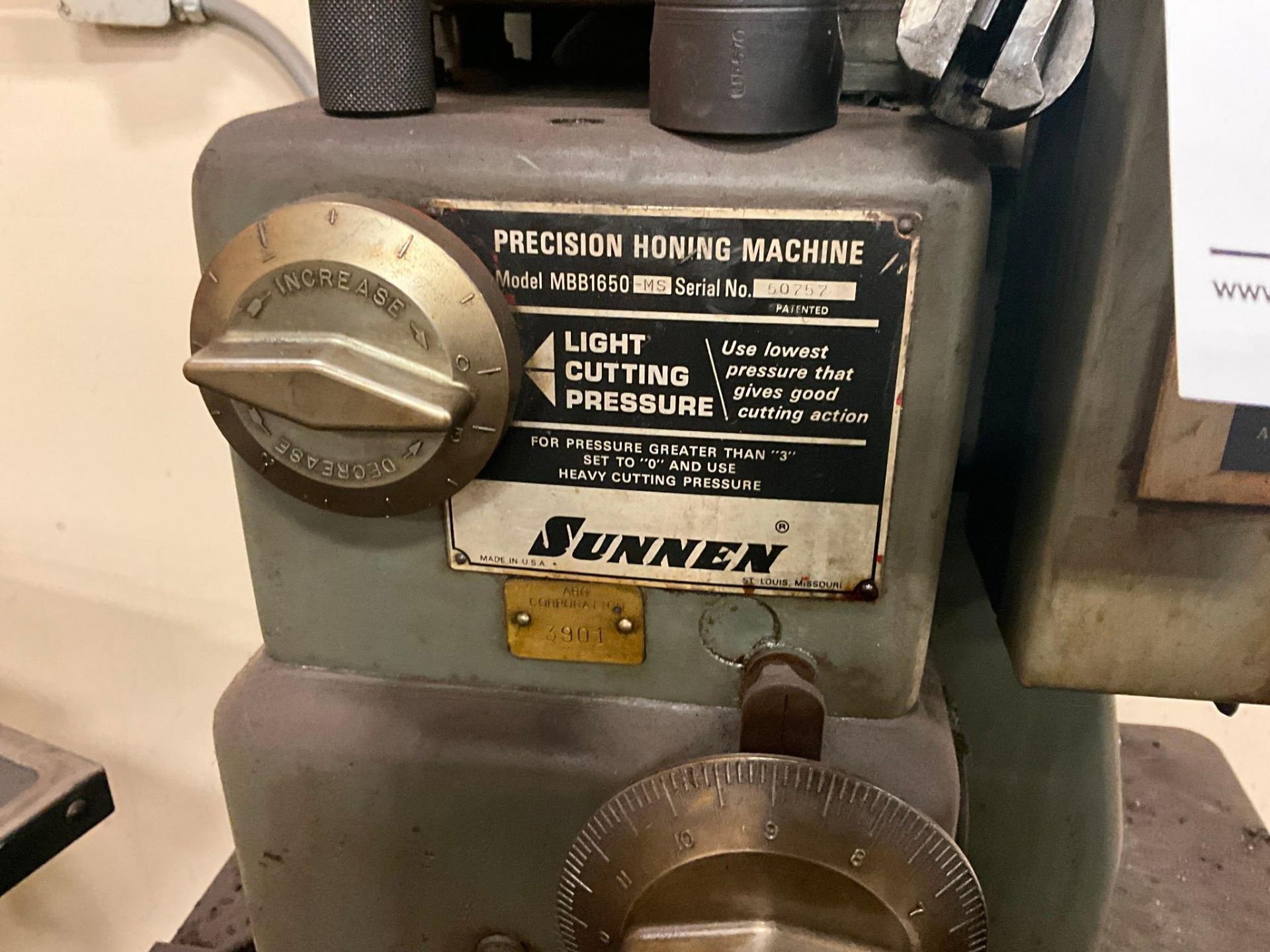 SUNNEN MBB 1650 PRECISION HONING MACHINE - Image 5 of 6