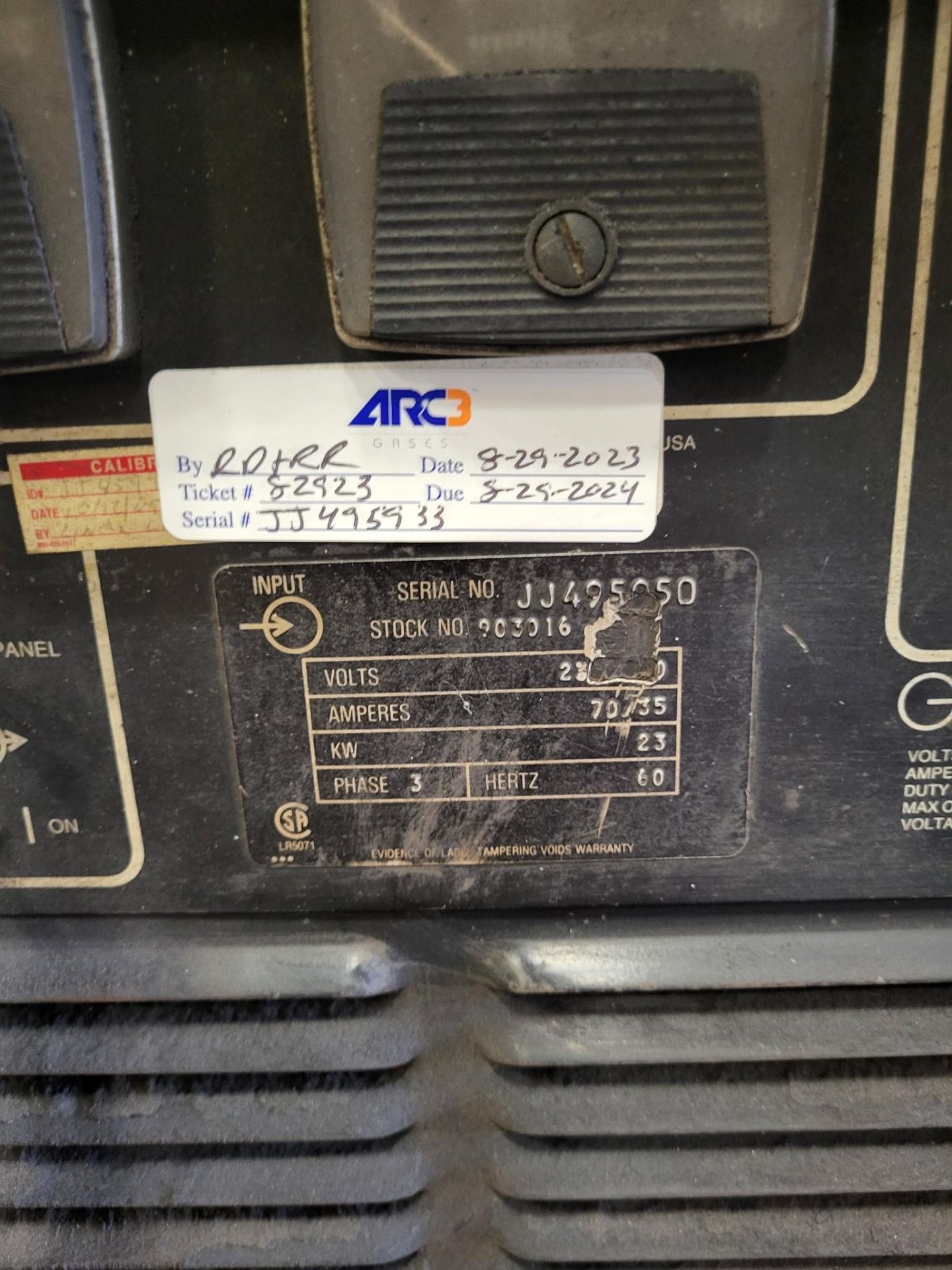 MILLER DELTAWELD 451 CONSTANT VOLTAGE DC WELDING POWER SOURCE - Image 11 of 11