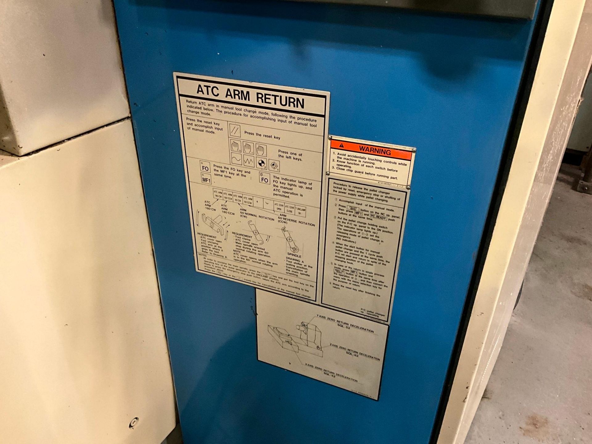 MAZAK MAZATECH H-400N MACHINING CENTER, 1992 - Image 5 of 23