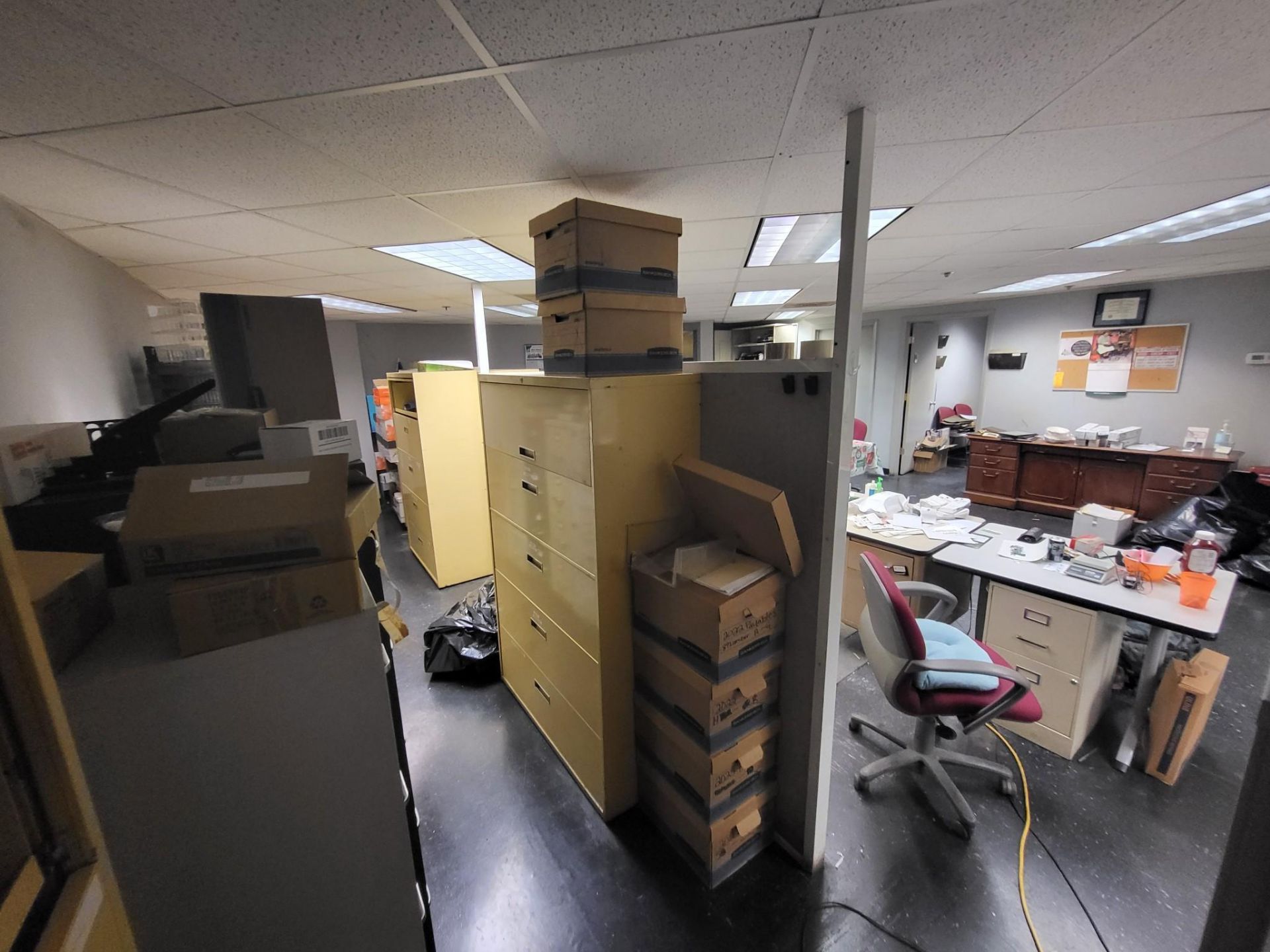 OFFICE EQUIPMENT - FILING CABINETS, TABLES, CHAIRS - Image 13 of 18