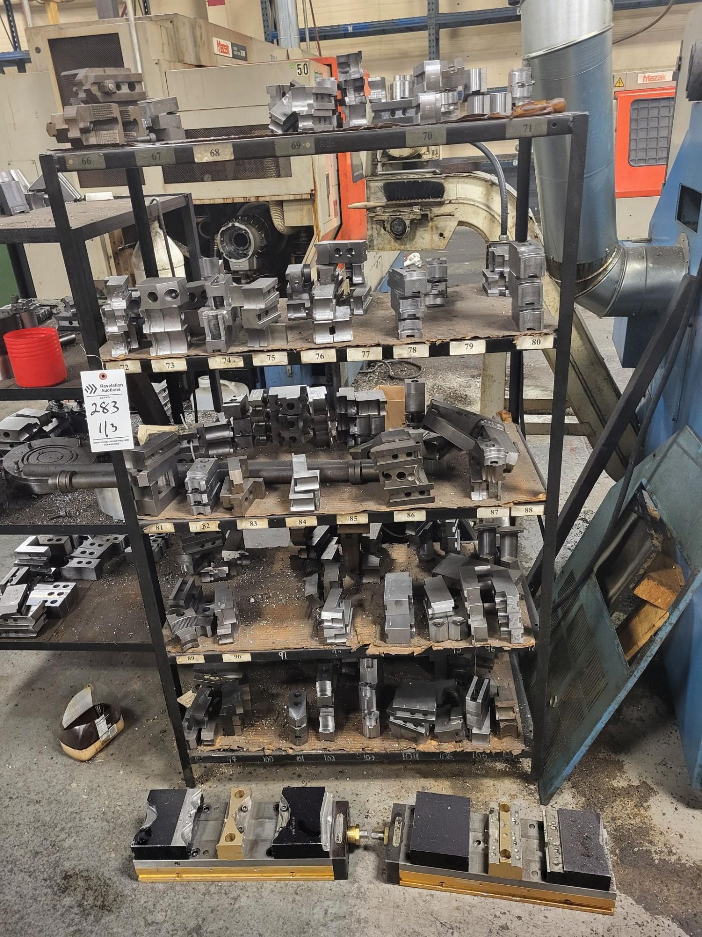 LARGE LOT OF VICES, CHUCK JAWS AND WORKHOLDING