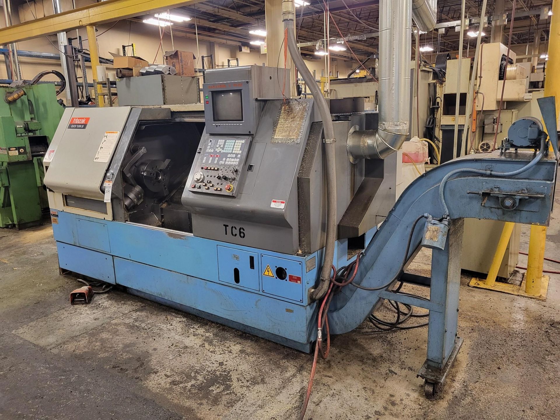 1996 MAZAK QUICK TURN 30 CNC LATHE W/ MAZATROL T PLUS CONTROL - Image 2 of 16