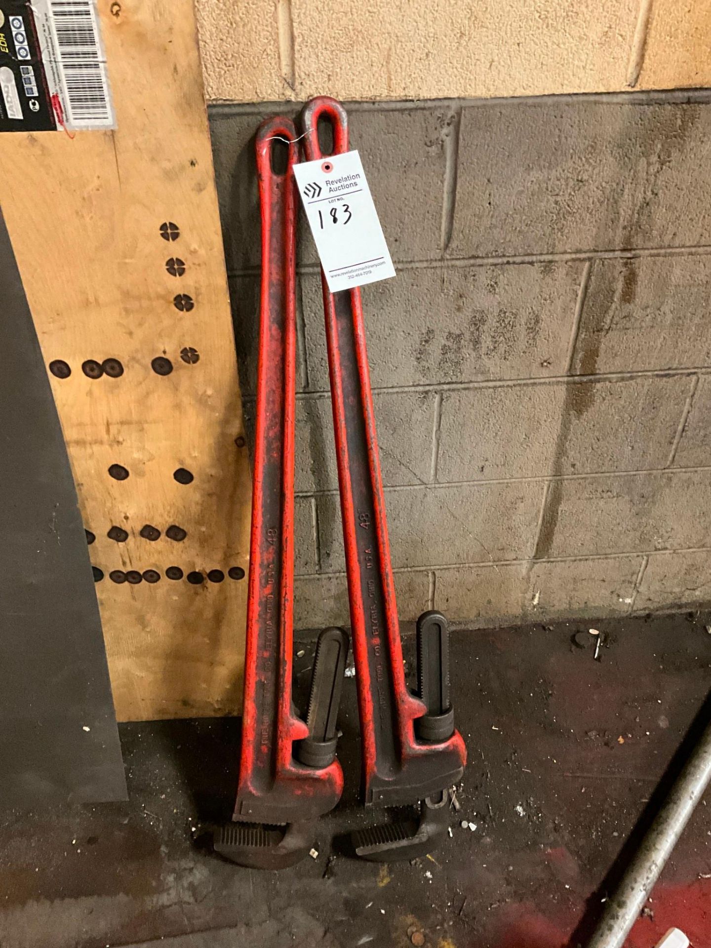 (2) LARGE PIPE WRENCHES