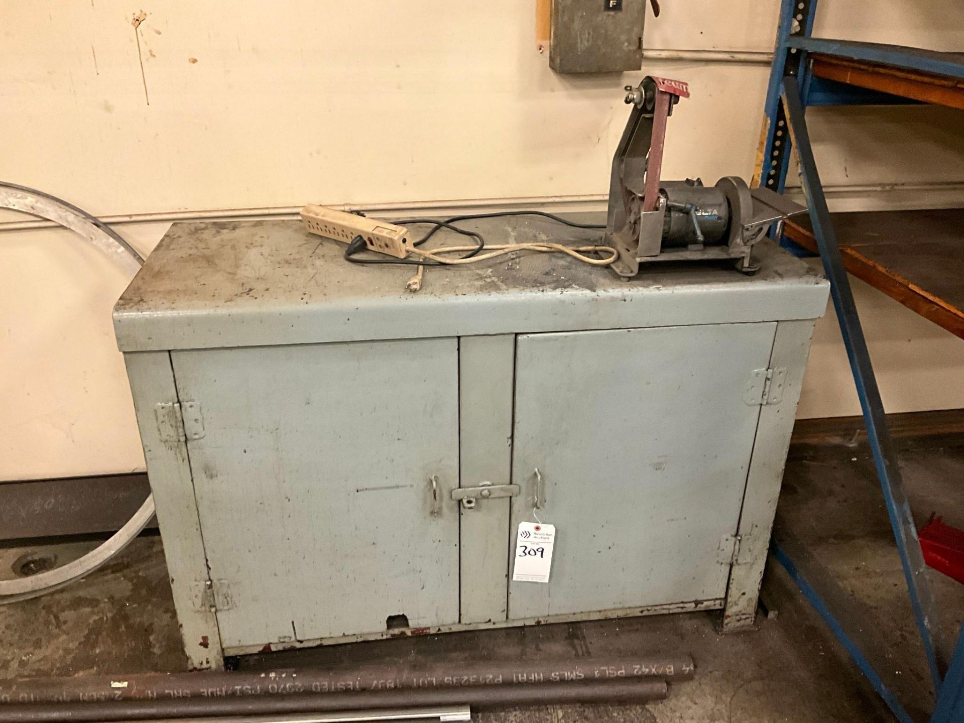 DELTA SHOPMASTER TABLE SAW & STEEL CABINET