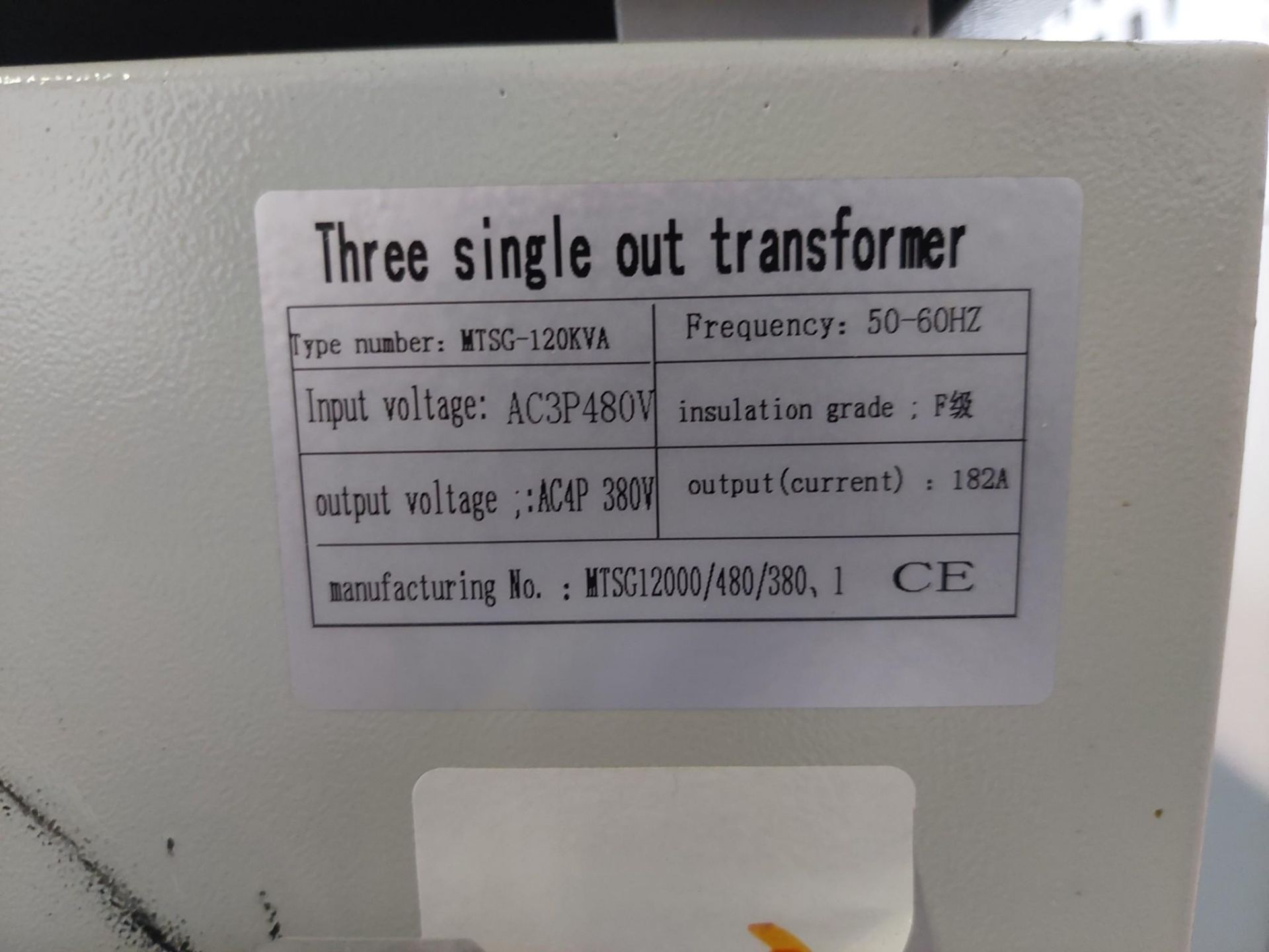 MTSG-120KVA TRANSFORMER - Image 12 of 12