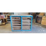 STEEL STORAGE SYSTEM WITH ADJUSTABLE SHELVING