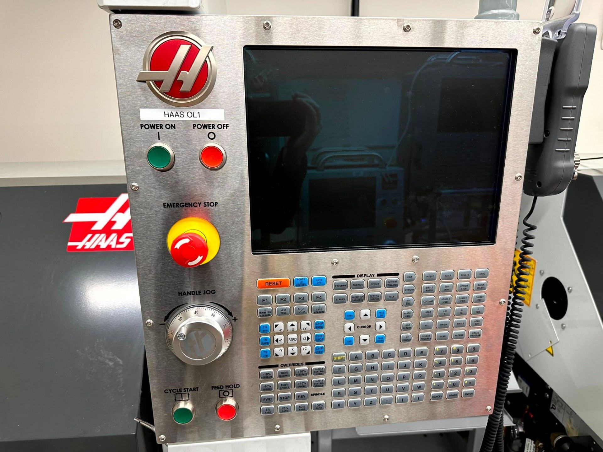 HAAS OL-1 CNC LATHE, 2014 - LOW HOURS, RIGID TAPPING - Image 3 of 12