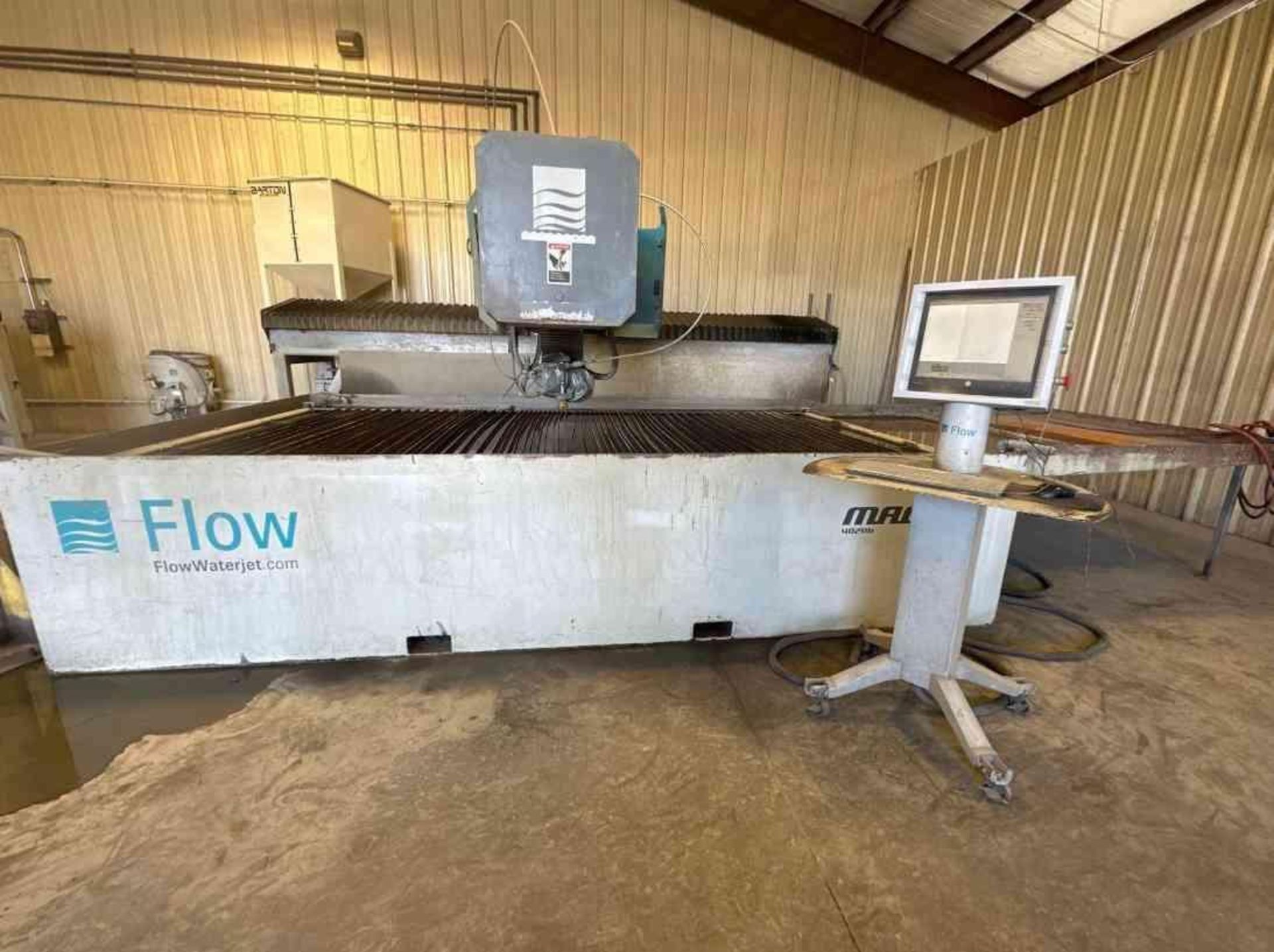 6.5' X 13’ FLOW MACH 3 4020 DWJ DYNAMIC WATERJET, 2015 - 20K IN SPARE PARTS! - Image 2 of 27