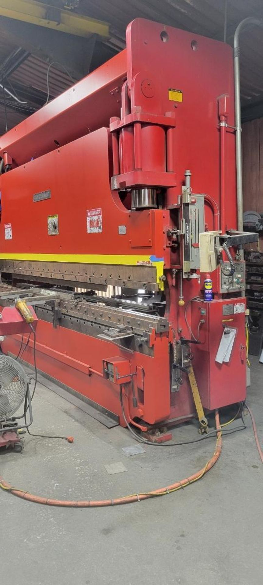 230 TON X 14' CINCINNATI 230CB12 HYDRAULIC PRESS BRAKE, 1995 - BACKGAUGE - Bild 5 aus 7