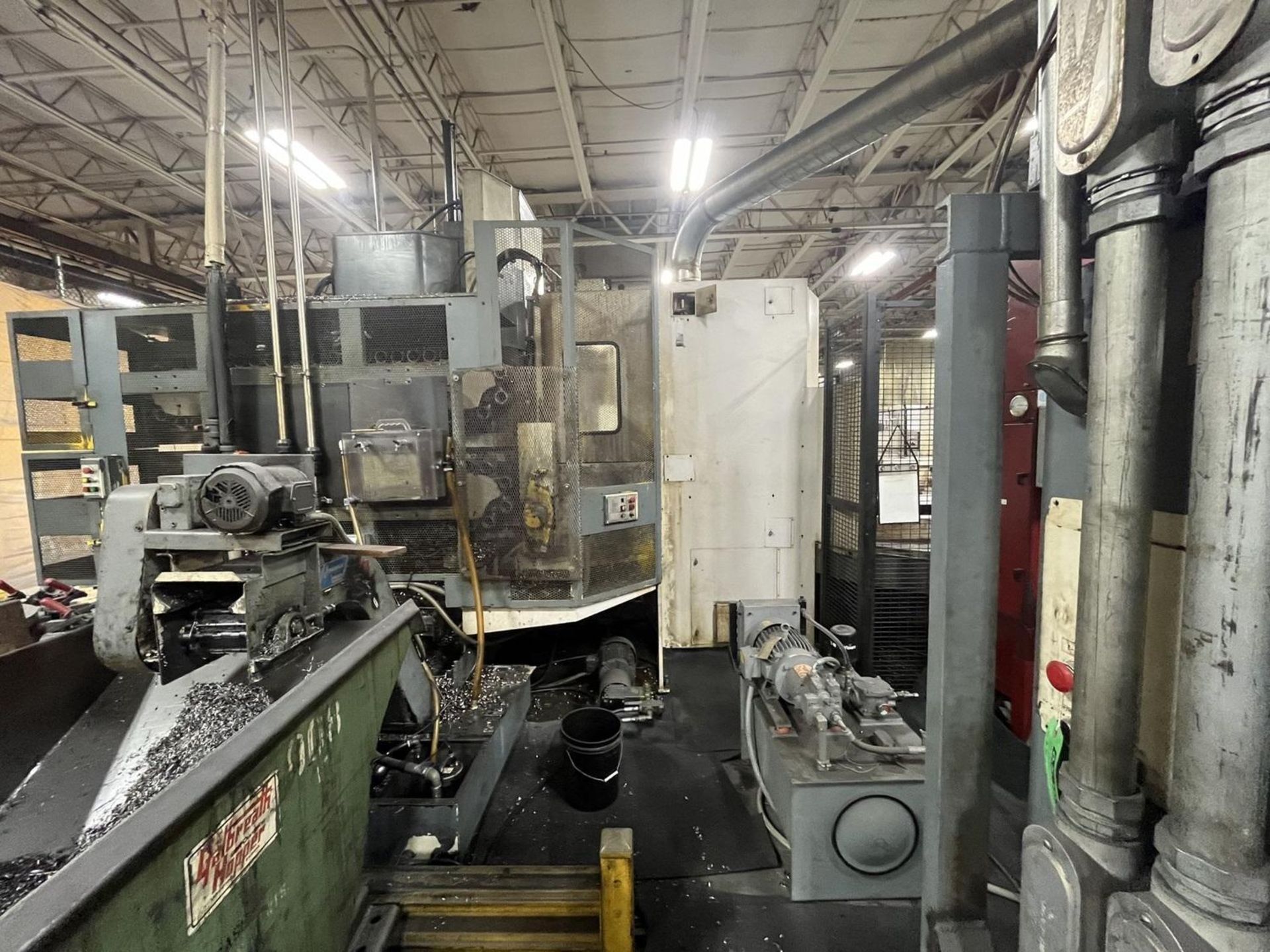 CINCINNATI MILACRON T-40 4 AXIS HORIZONTAL MACHINING CENTER W/SIEMENS ACRAMATIC 950 CONTROL MTC4 - Image 6 of 7