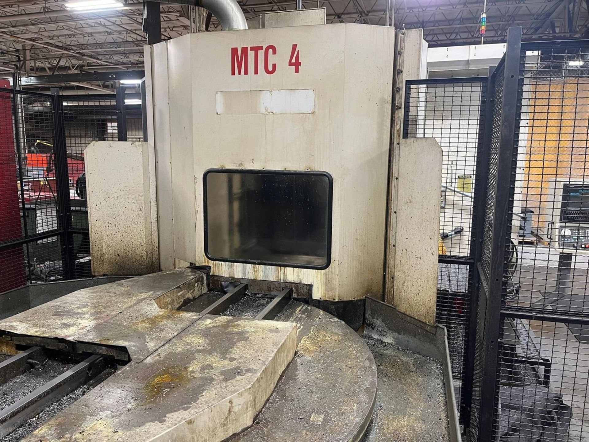 CINCINNATI MILACRON T-40 4 AXIS HORIZONTAL MACHINING CENTER W/SIEMENS ACRAMATIC 950 CONTROL MTC4