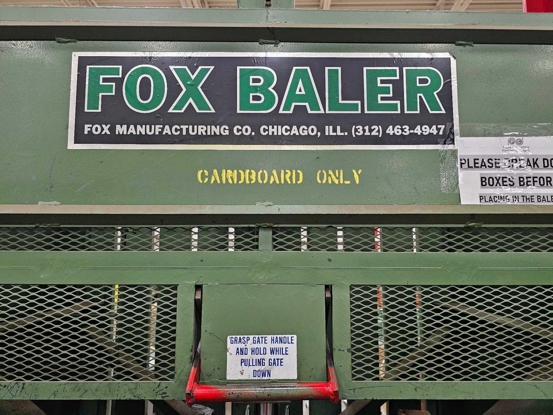 FOX BALER CARDBOARD BALER - Image 6 of 8