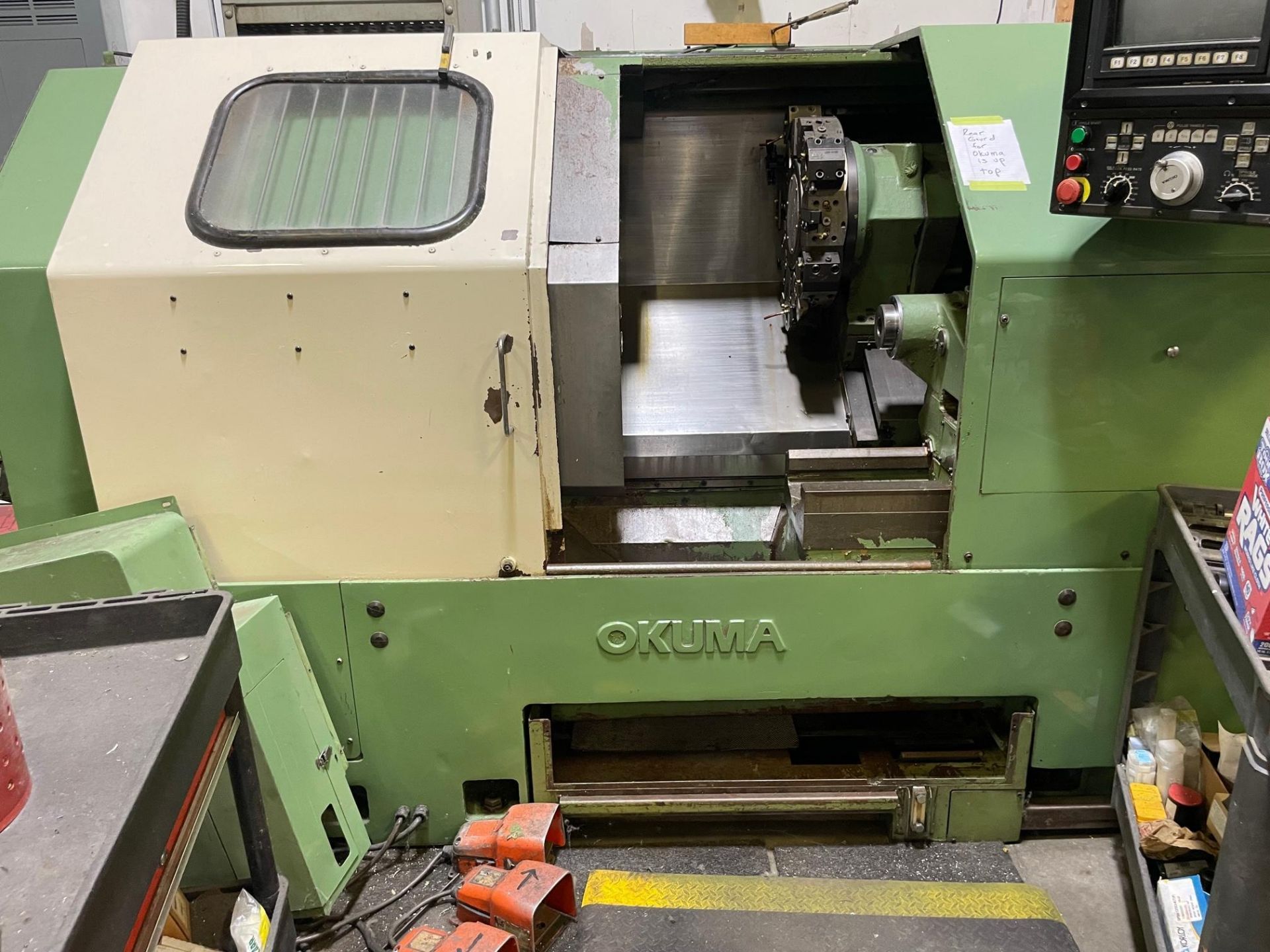 USED OKUMA LB25 LATHE, 1993