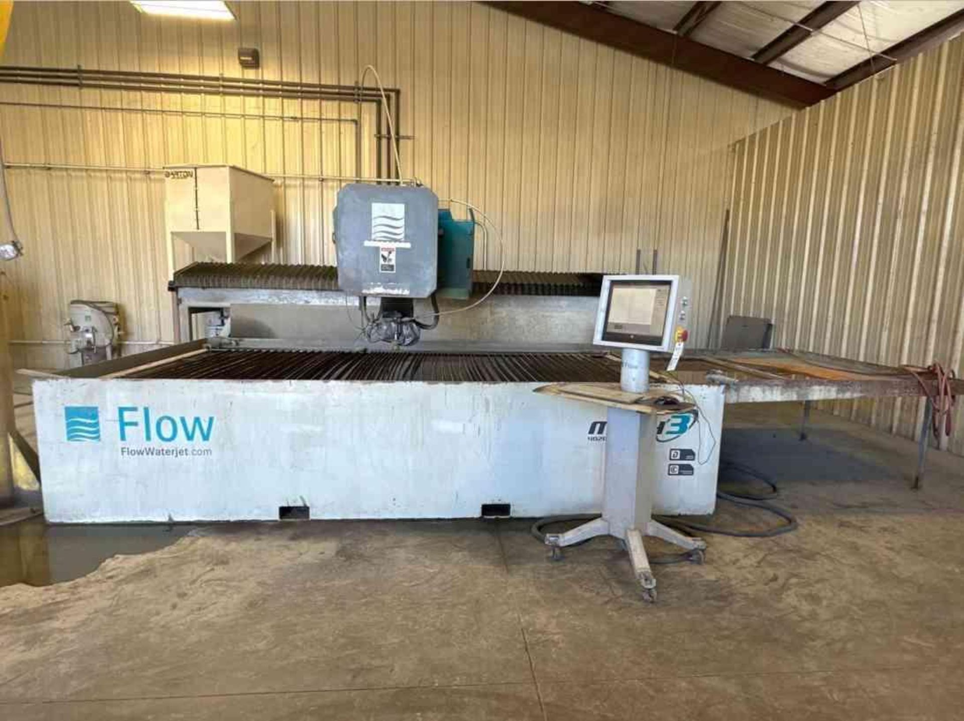 6.5' X 13’ FLOW MACH 3 4020 DWJ DYNAMIC WATERJET, 2015 - 20K IN SPARE PARTS!