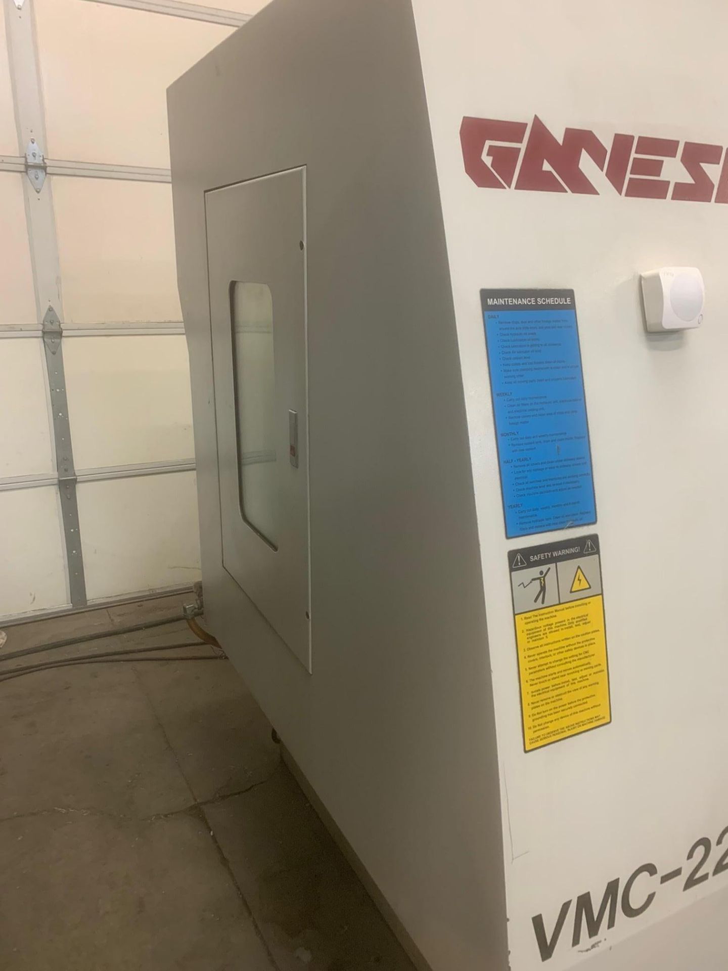 GANESH VMC-2216 CNC MACHINING CENTER, 2007 - FANUC CONTROL - Image 3 of 12