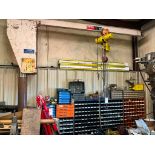 DAYTON 1/2 TON JIB CRANE WITH ELECTRIC HOIST