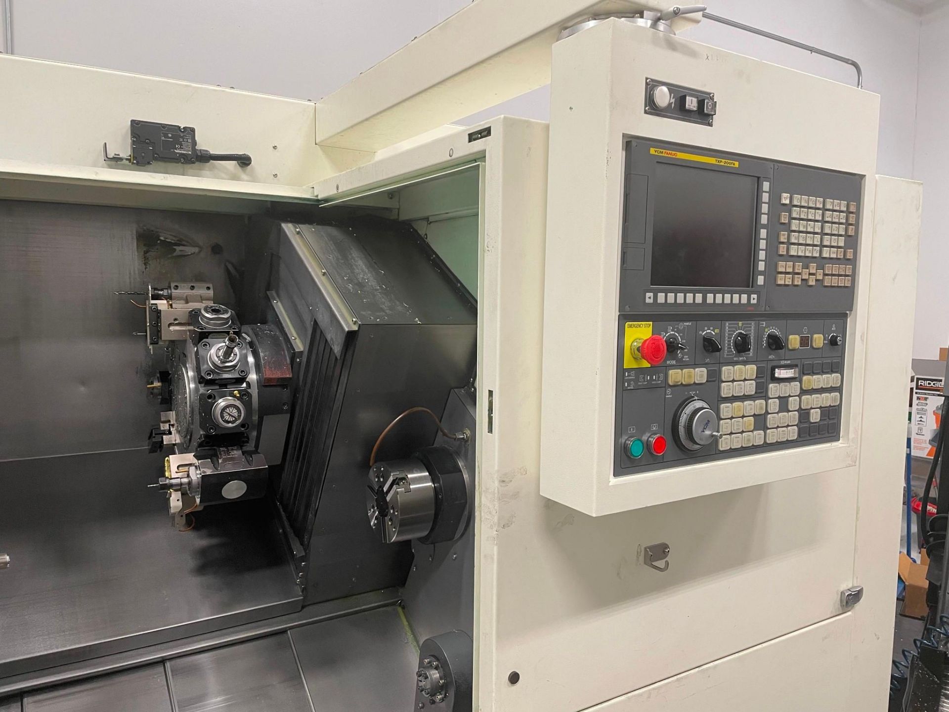 YCM NTC-1600LSY CNC LATHE, 2017 - DUAL SPINDLE, LIVE TOOLING, POLYGON TURNING, FANUC CONTROL - Image 4 of 8