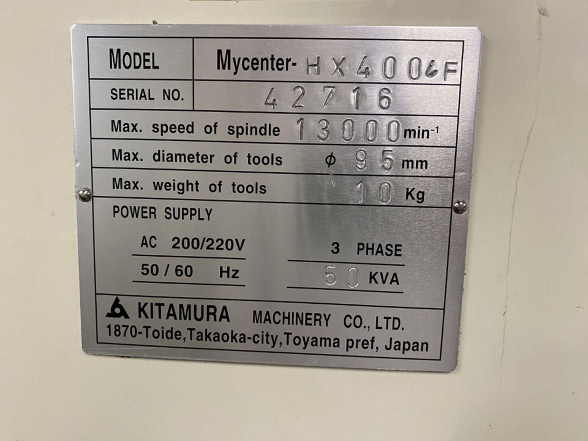 2004 KITAMURA MYCENTER HX 400IF CNC HORIZONTAL MACHINING CENTER - Image 12 of 12